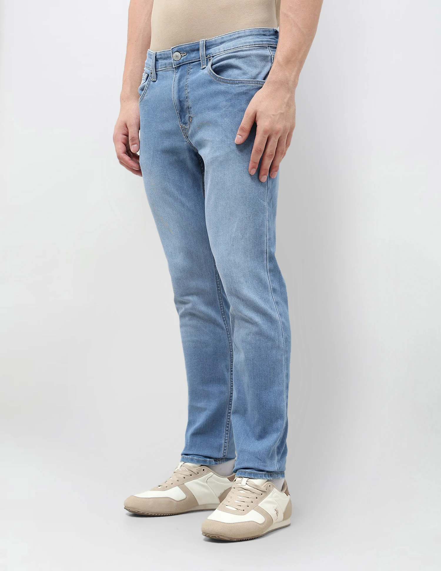 Brandon Slim Tapered Fit Blue Jeans - Image 4