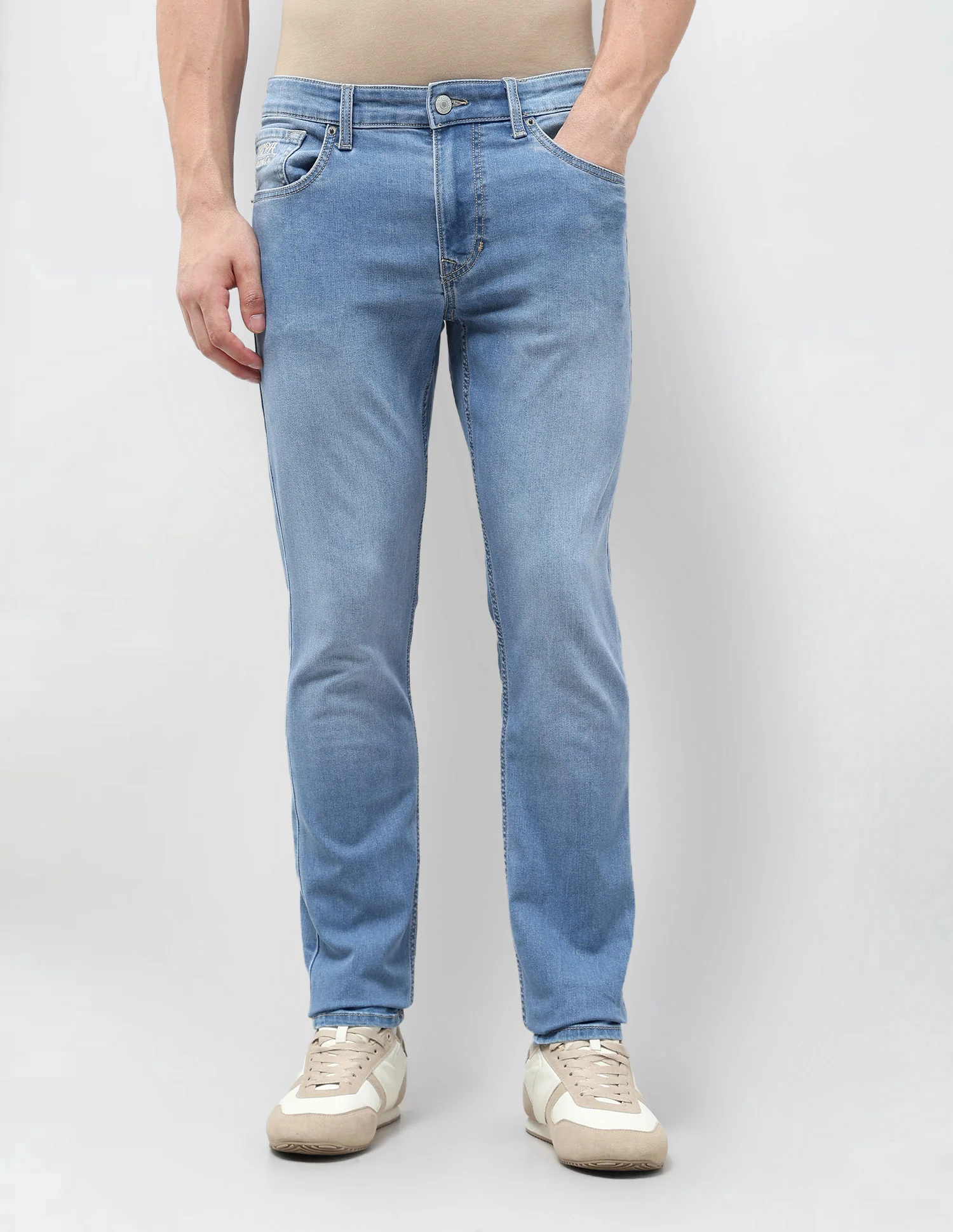 Brandon Slim Tapered Fit Blue Jeans - Image 6