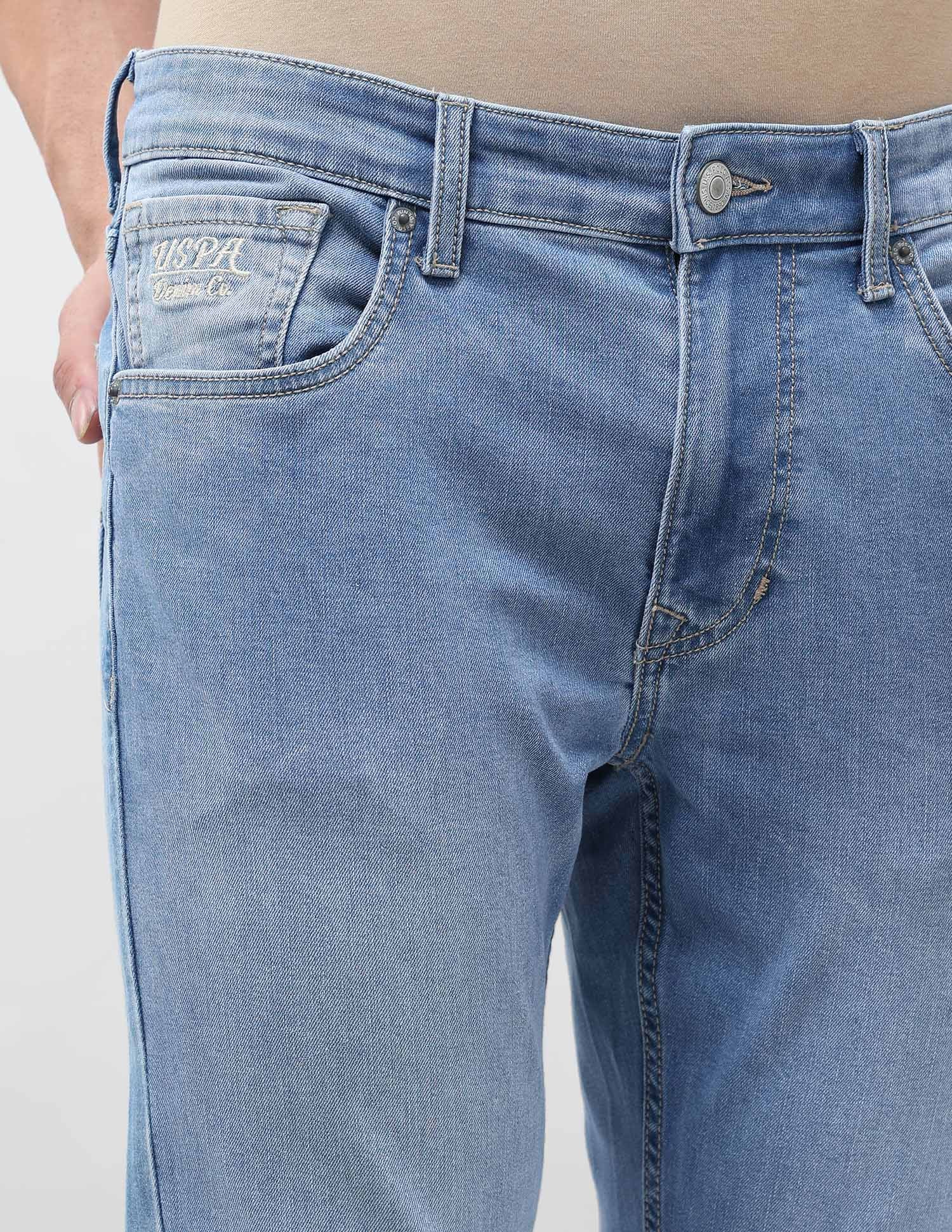 Brandon Slim Tapered Fit Blue Jeans - Image 7
