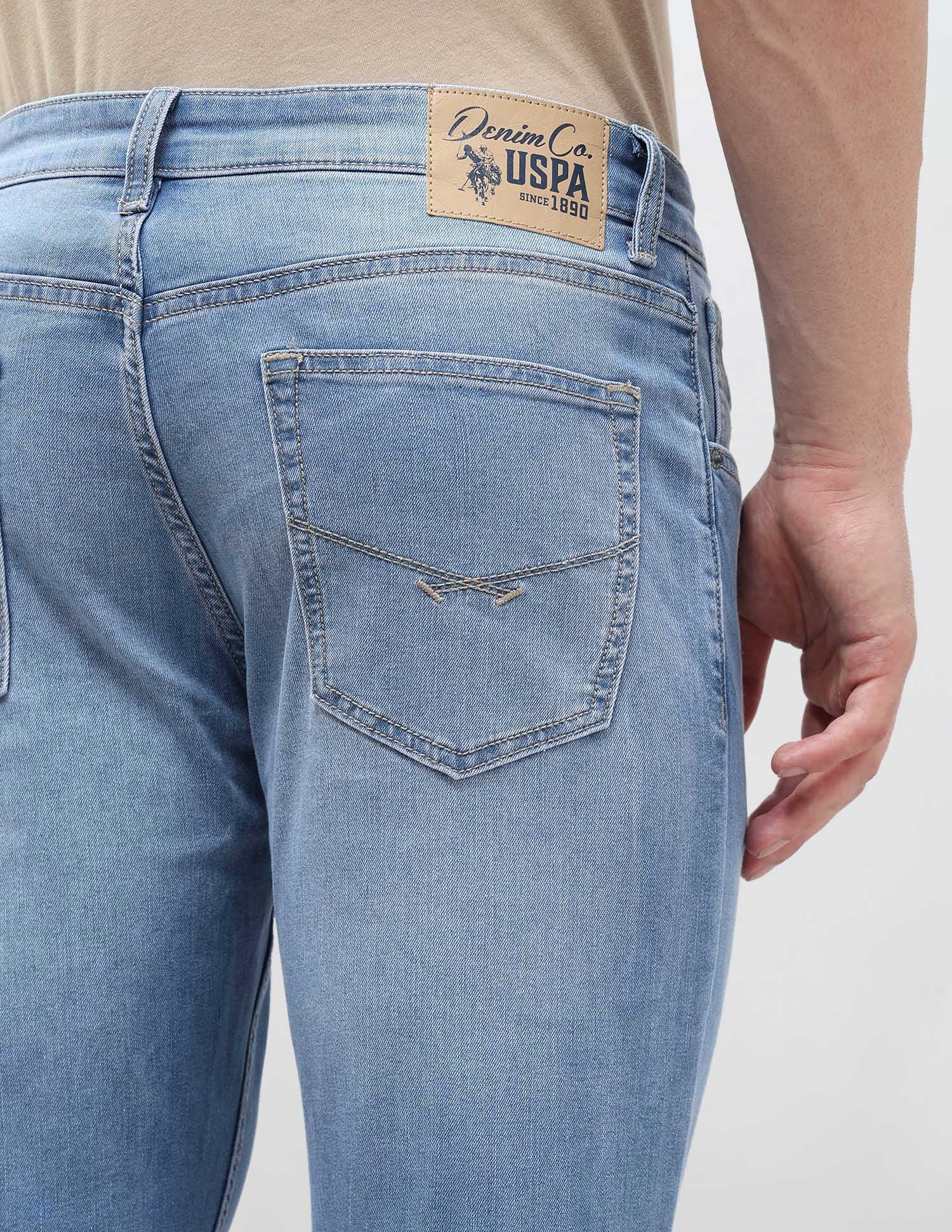 Brandon Slim Tapered Fit Blue Jeans - Image 8