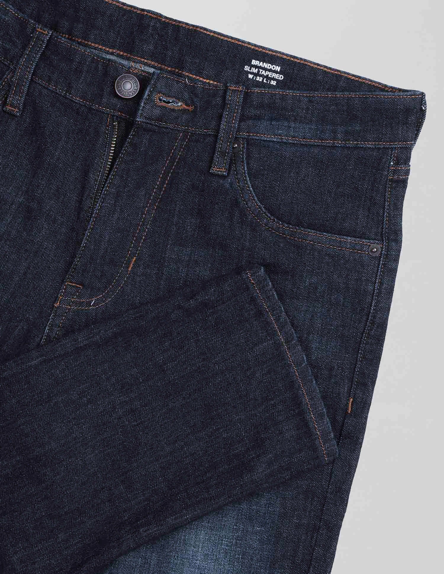 Brandon Slim Tapered Fit Blue Jeans - Image 2