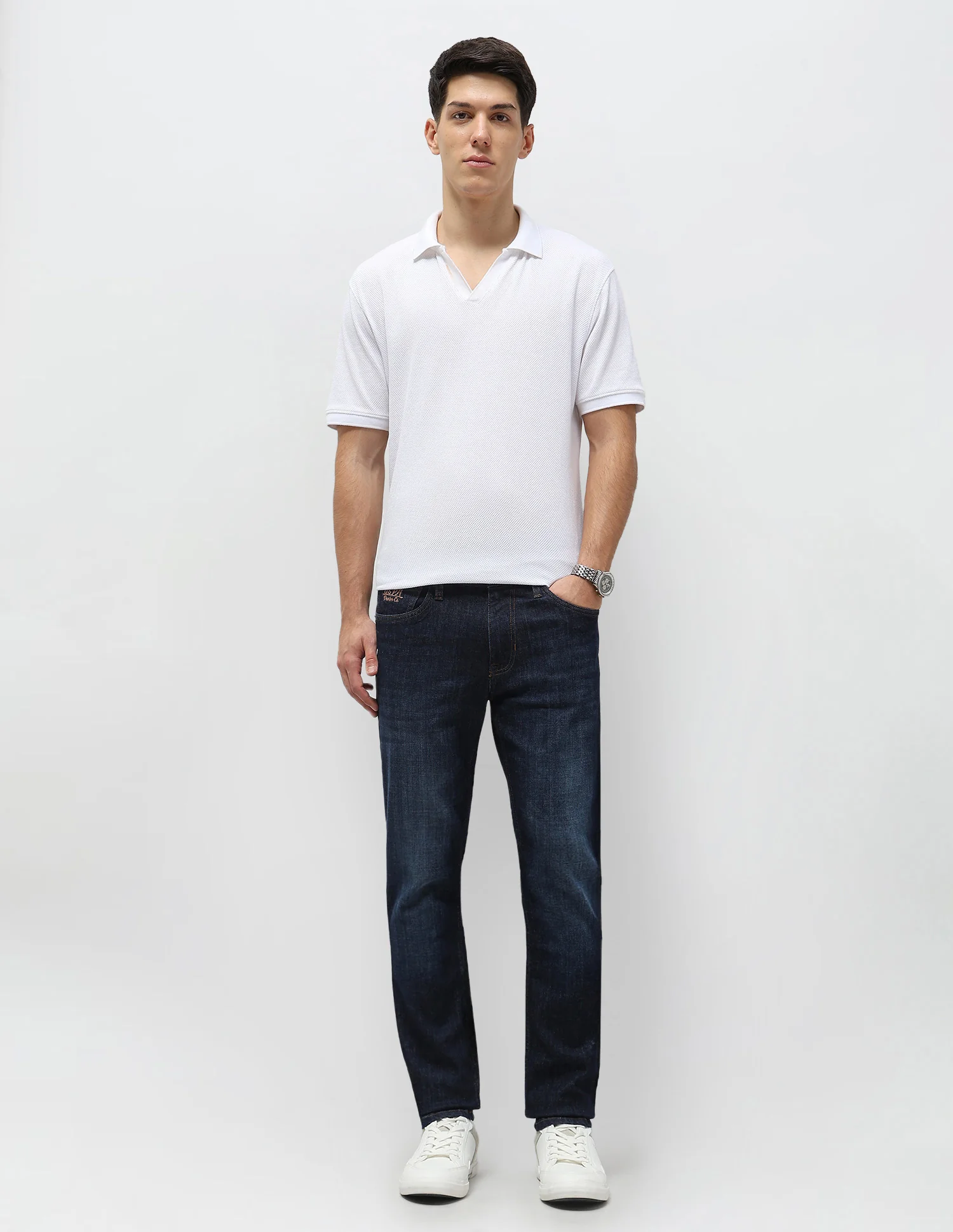Brandon Slim Tapered Fit Blue Jeans - Image 3