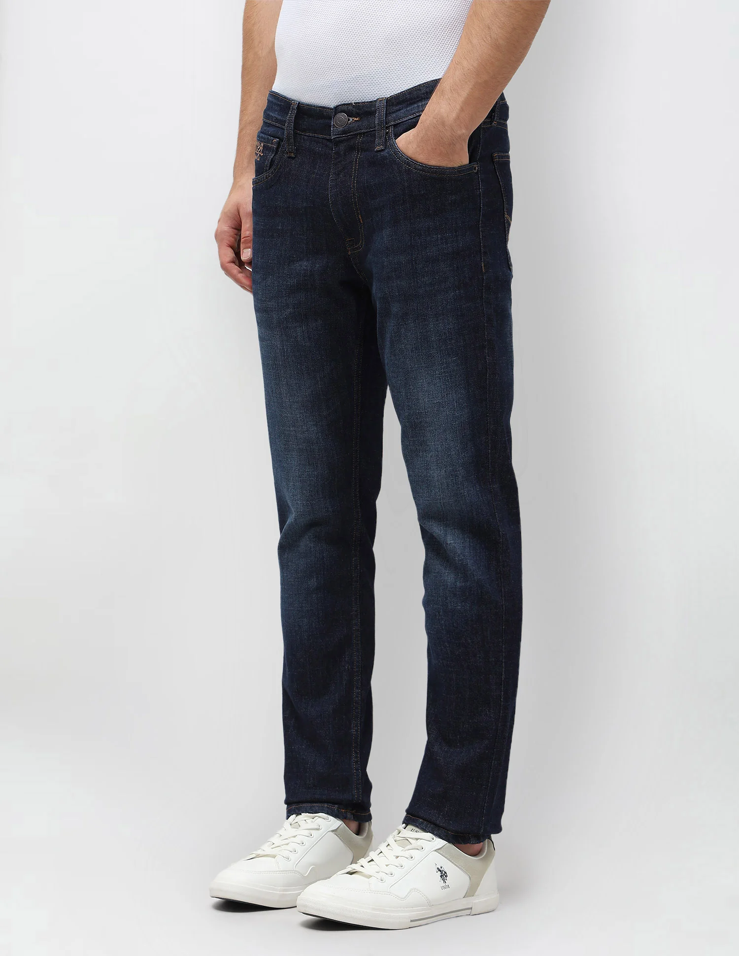 Brandon Slim Tapered Fit Blue Jeans - Image 4