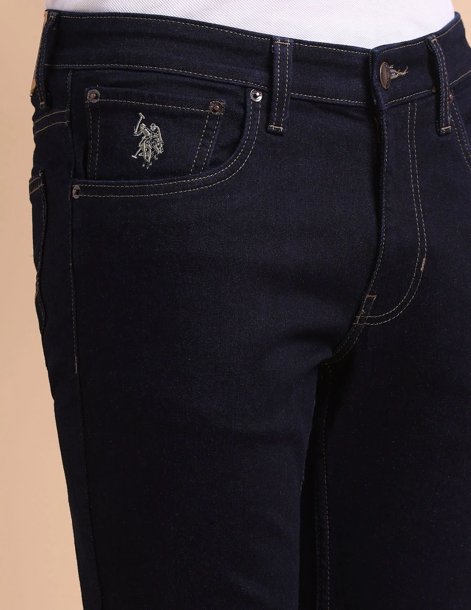 Brandon Slim Tapered Fit Blue Jeans - Image 7