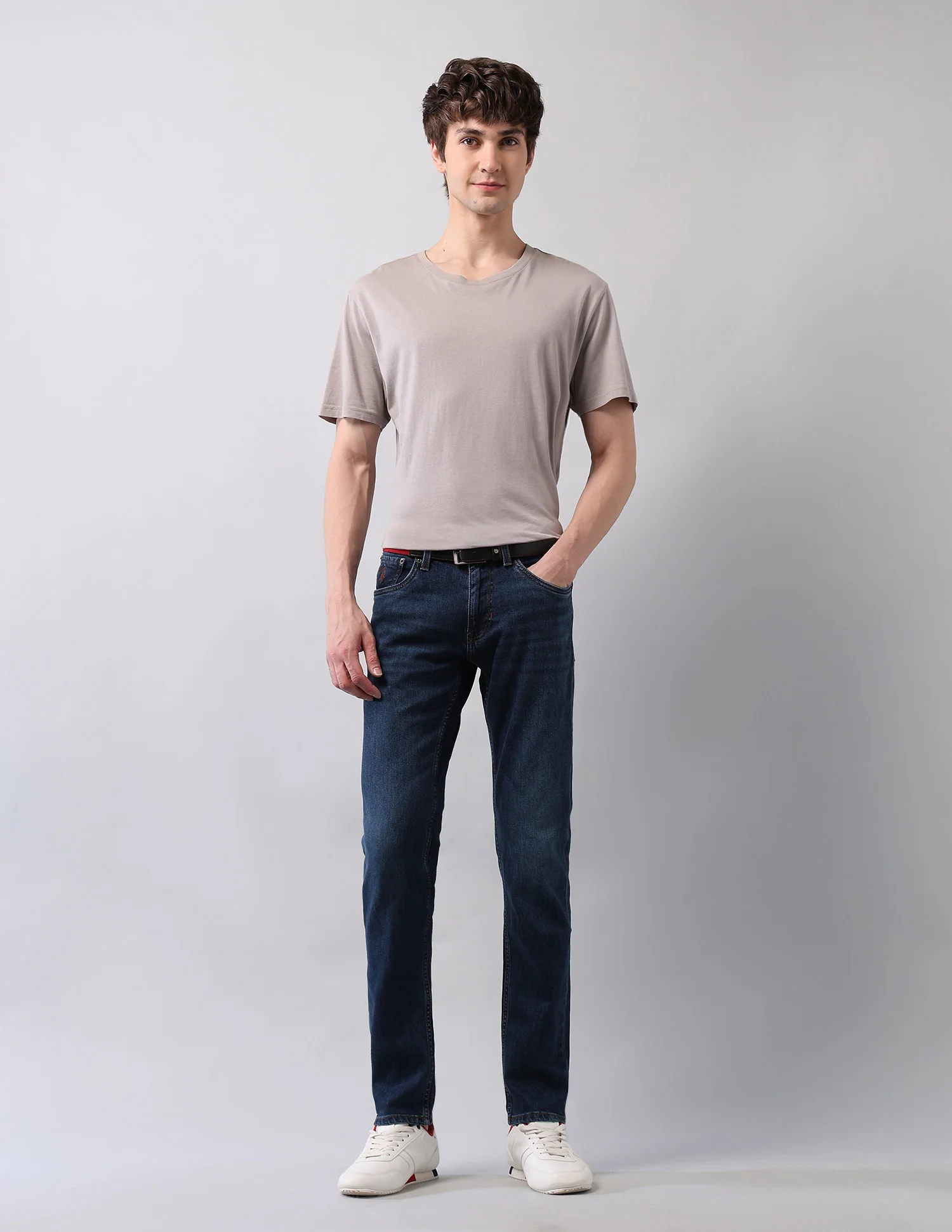 Brandon Slim Tapered Fit Blue Jeans - Image 3