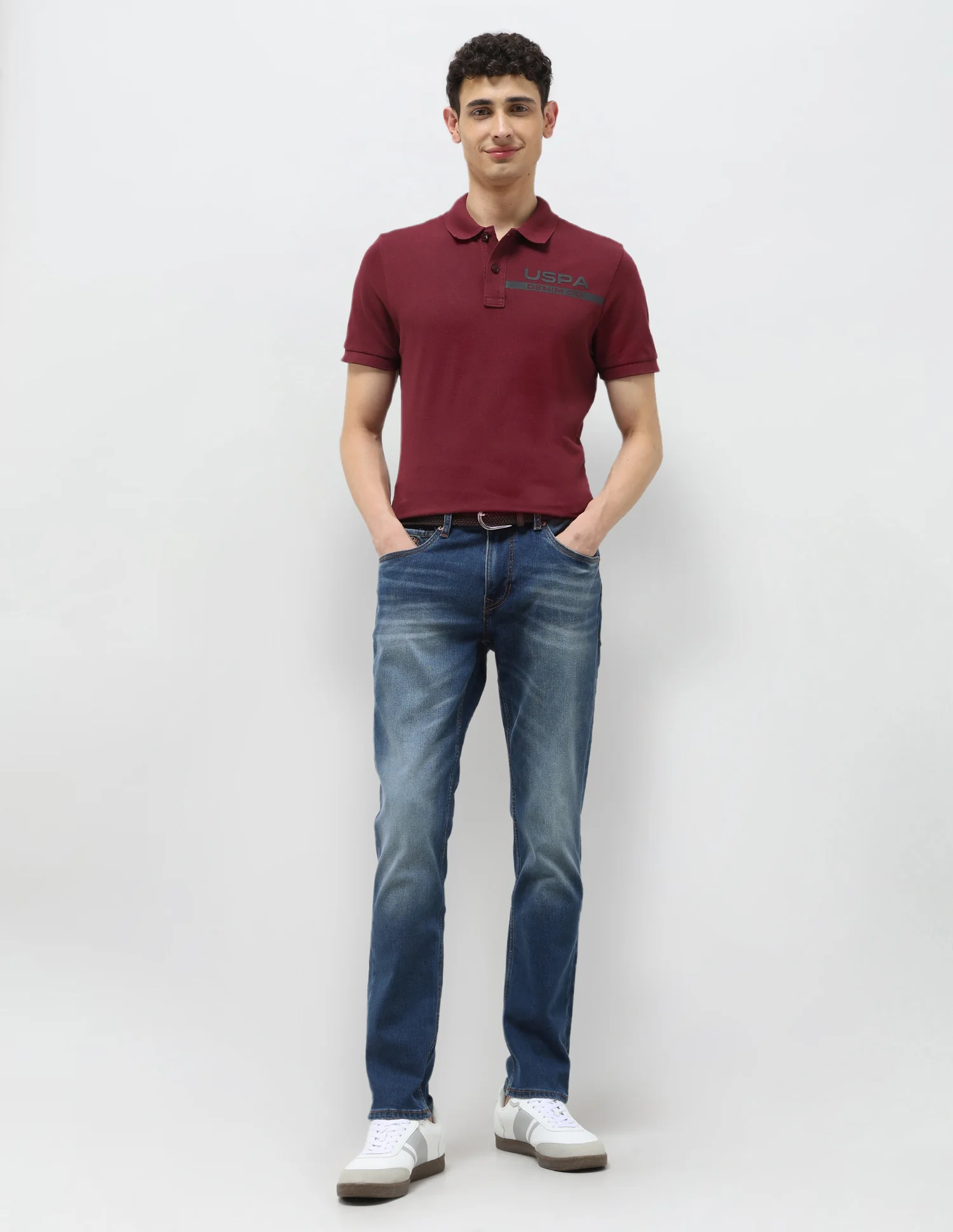 Brandon Slim Tapered Fit Blue Jeans - Image 3