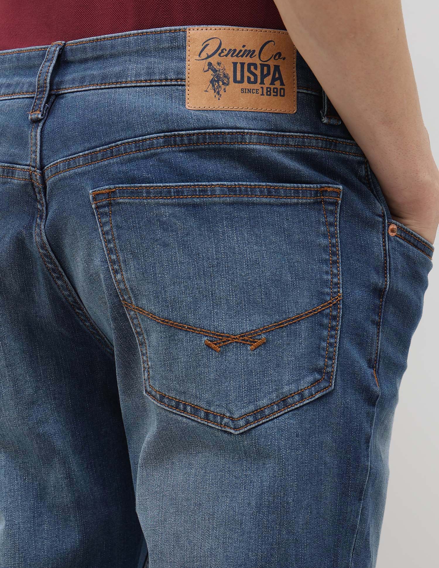 Brandon Slim Tapered Fit Blue Jeans - Image 8