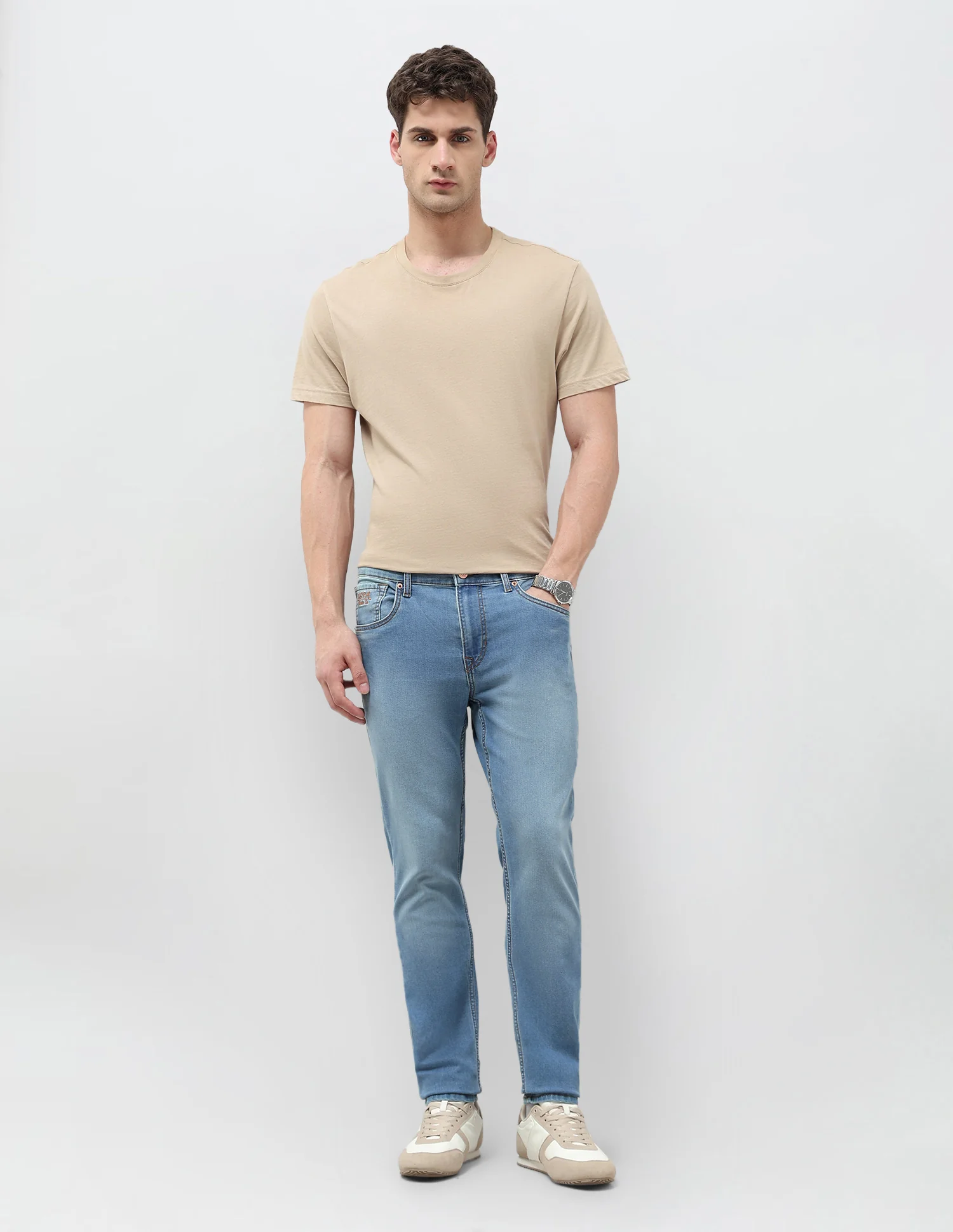 Brandon Slim Tapered Fit Blue Jeans - Image 3