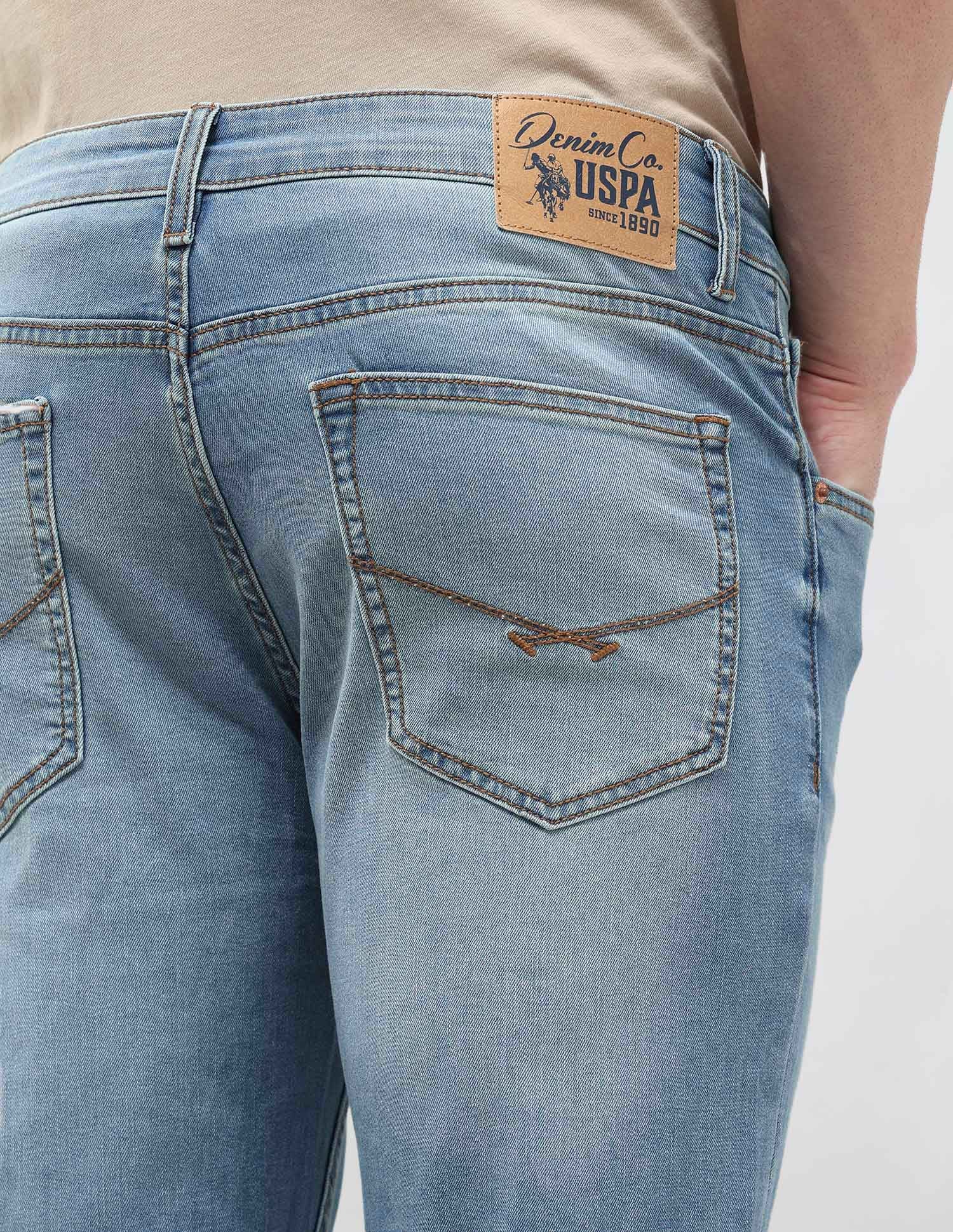 Brandon Slim Tapered Fit Blue Jeans - Image 8
