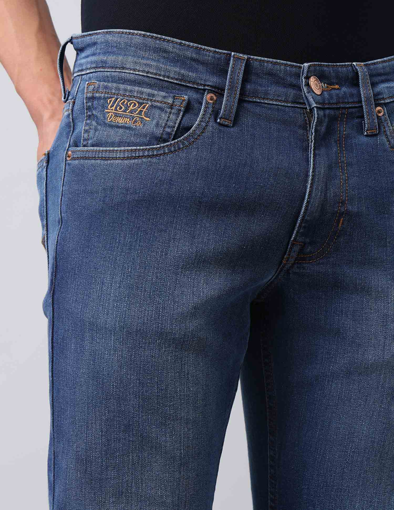 Brandon Slim Tapered Fit Blue Jeans - Image 7