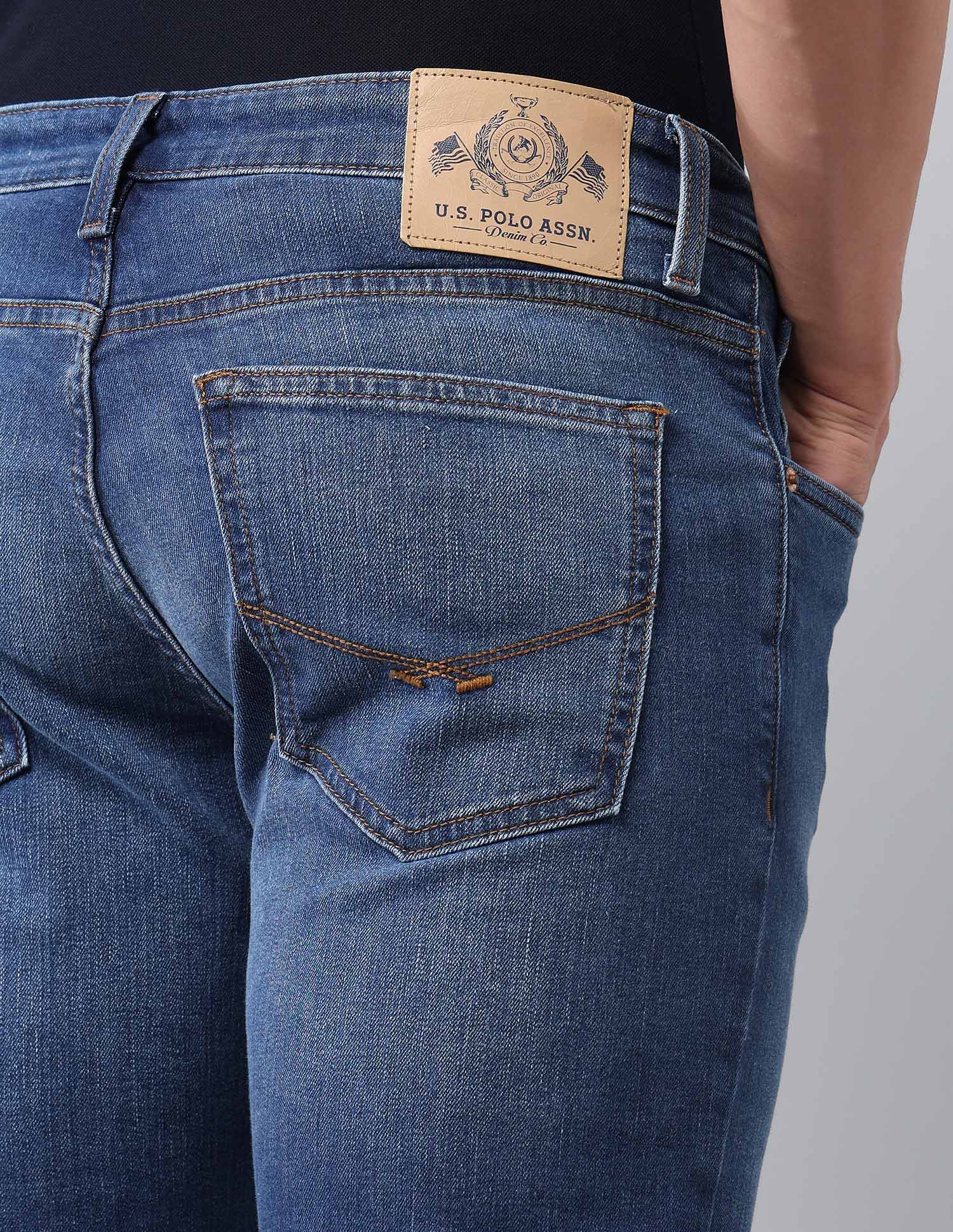 Brandon Slim Tapered Fit Blue Jeans - Image 8