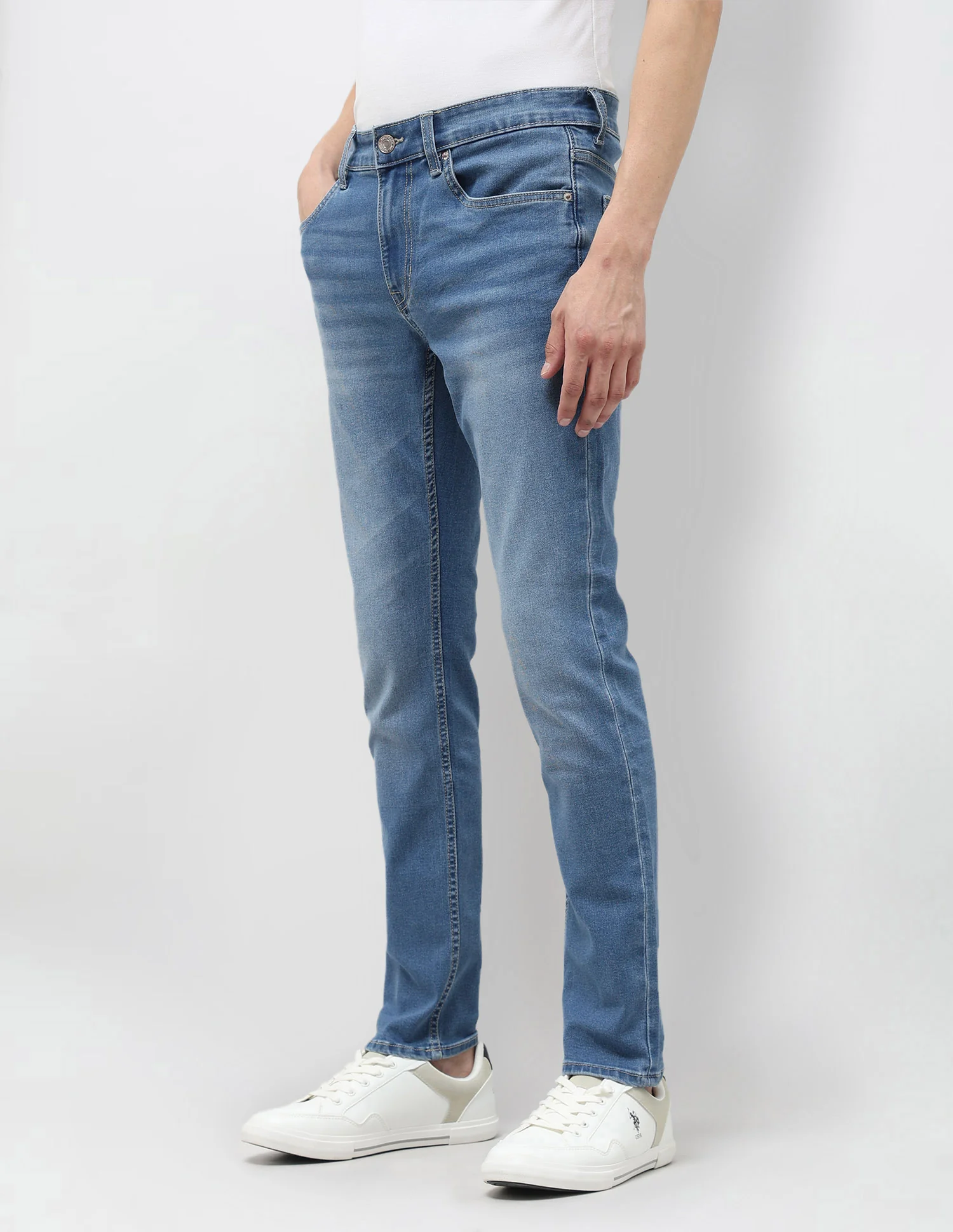 Brandon Slim Tapered Fit Blue Jeans - Image 4
