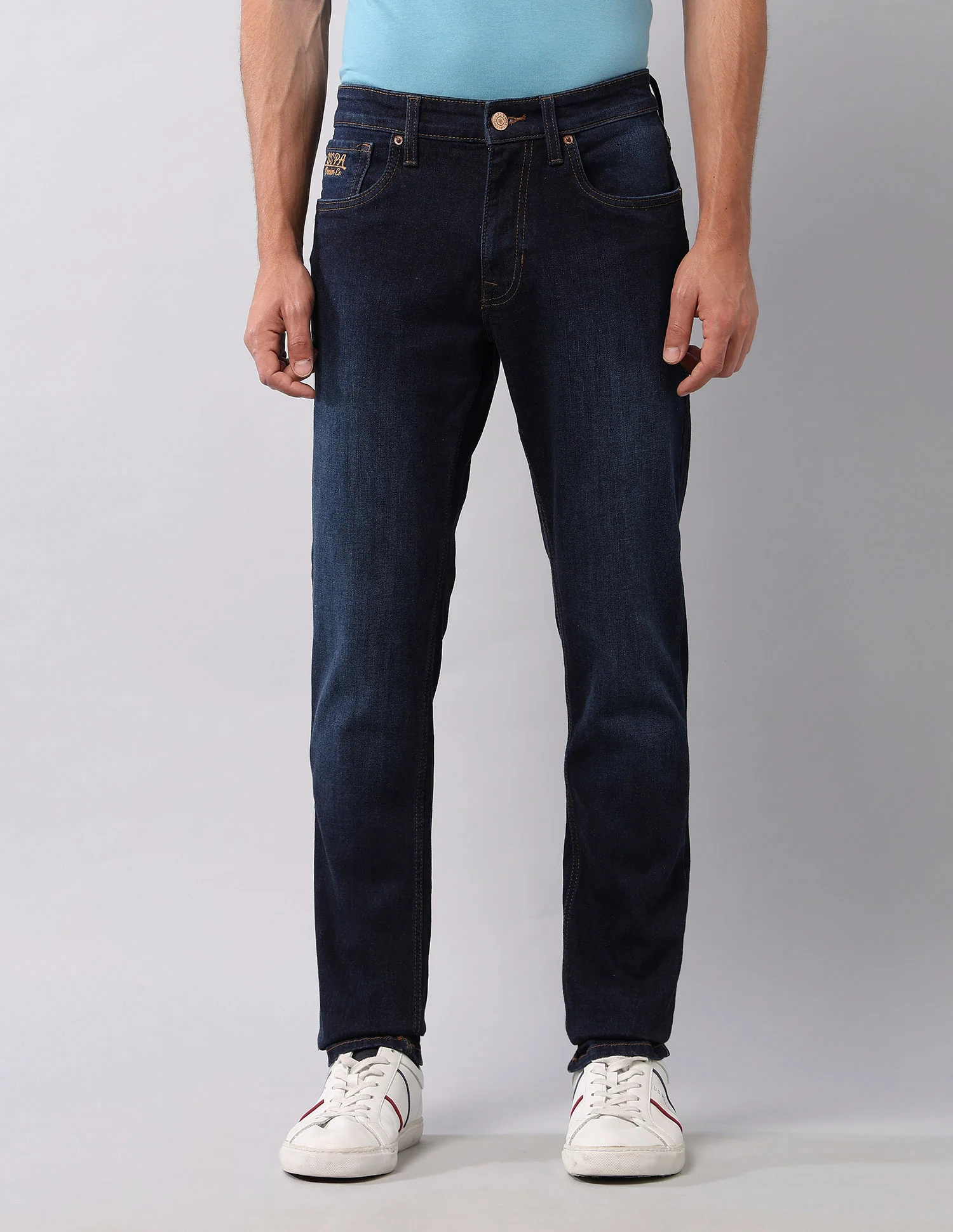 Brandon Slim Tapered Fit Blue Jeans - Image 6