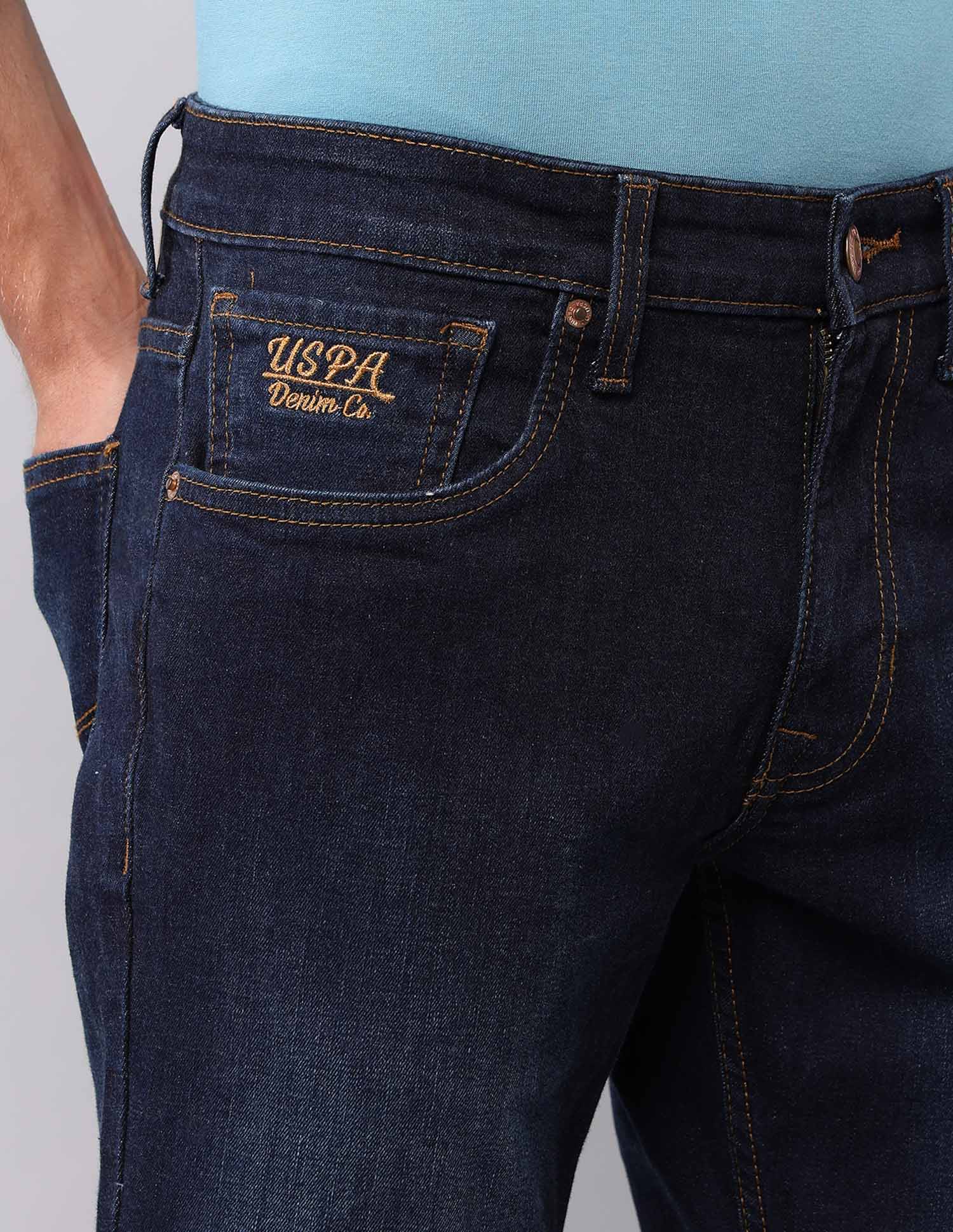 Brandon Slim Tapered Fit Blue Jeans - Image 7