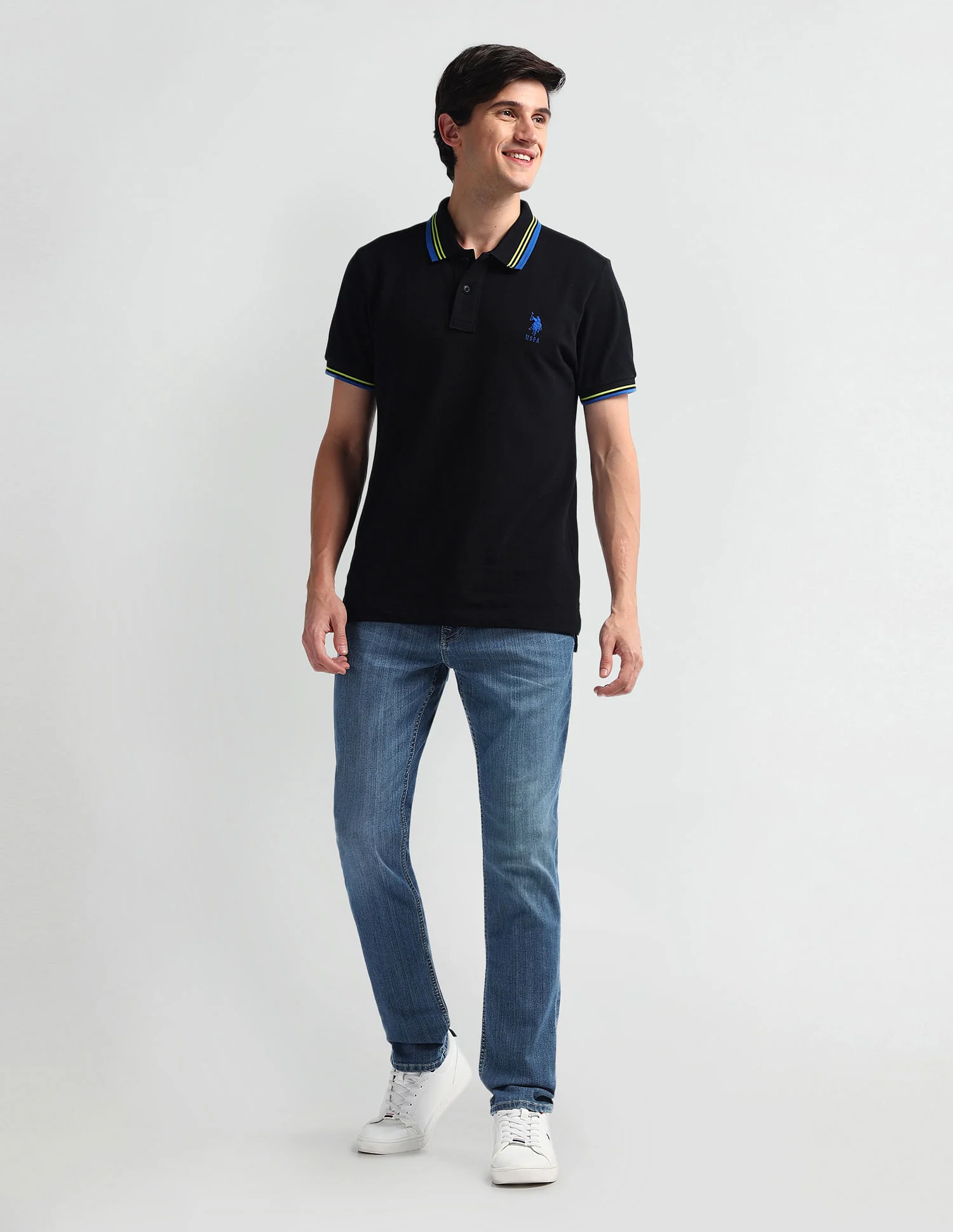 Brandon Slim Tapered Fit Blue Jeans - Image 3