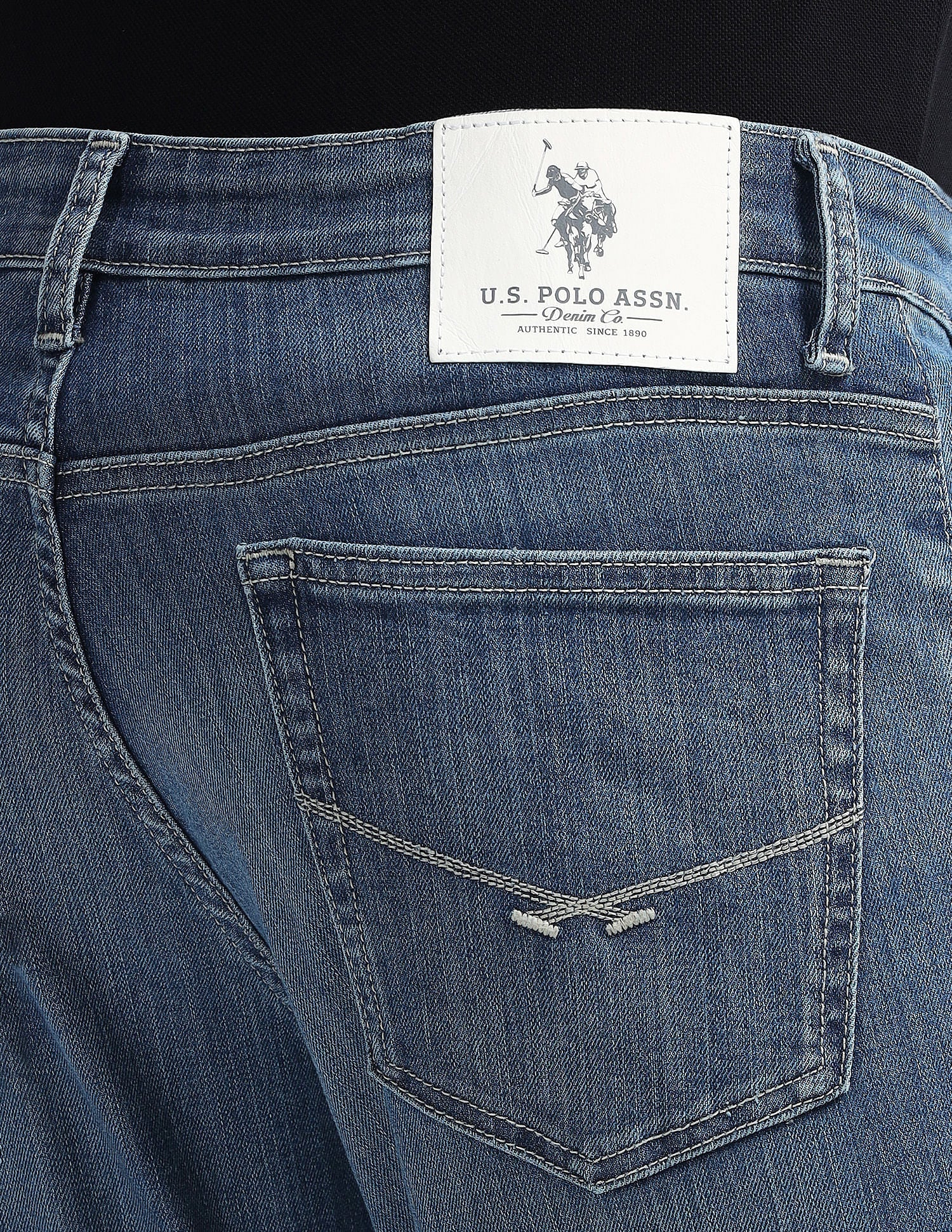 Brandon Slim Tapered Fit Blue Jeans - Image 8