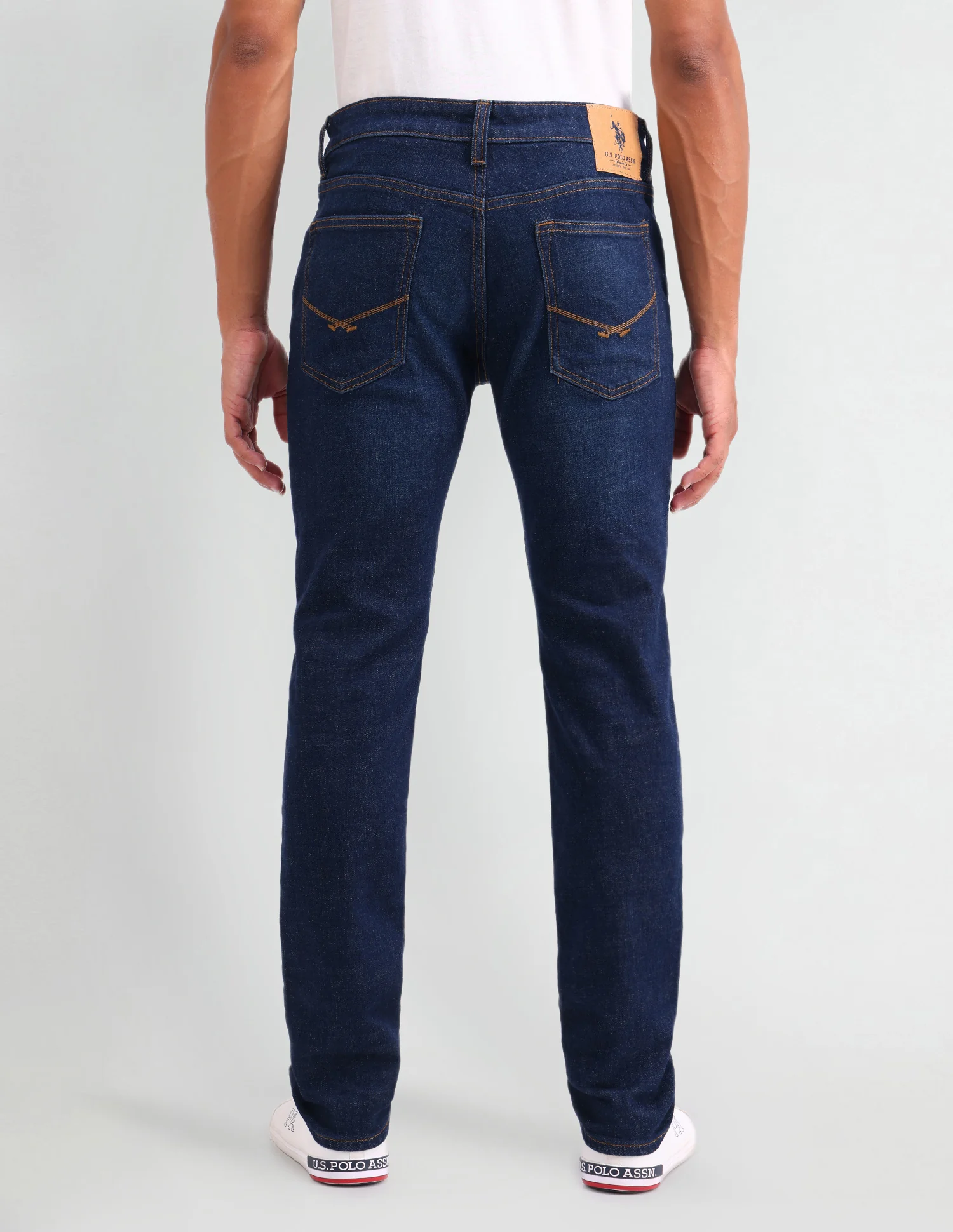 Brandon Slim Tapered Fit Blue Jeans - Image 5