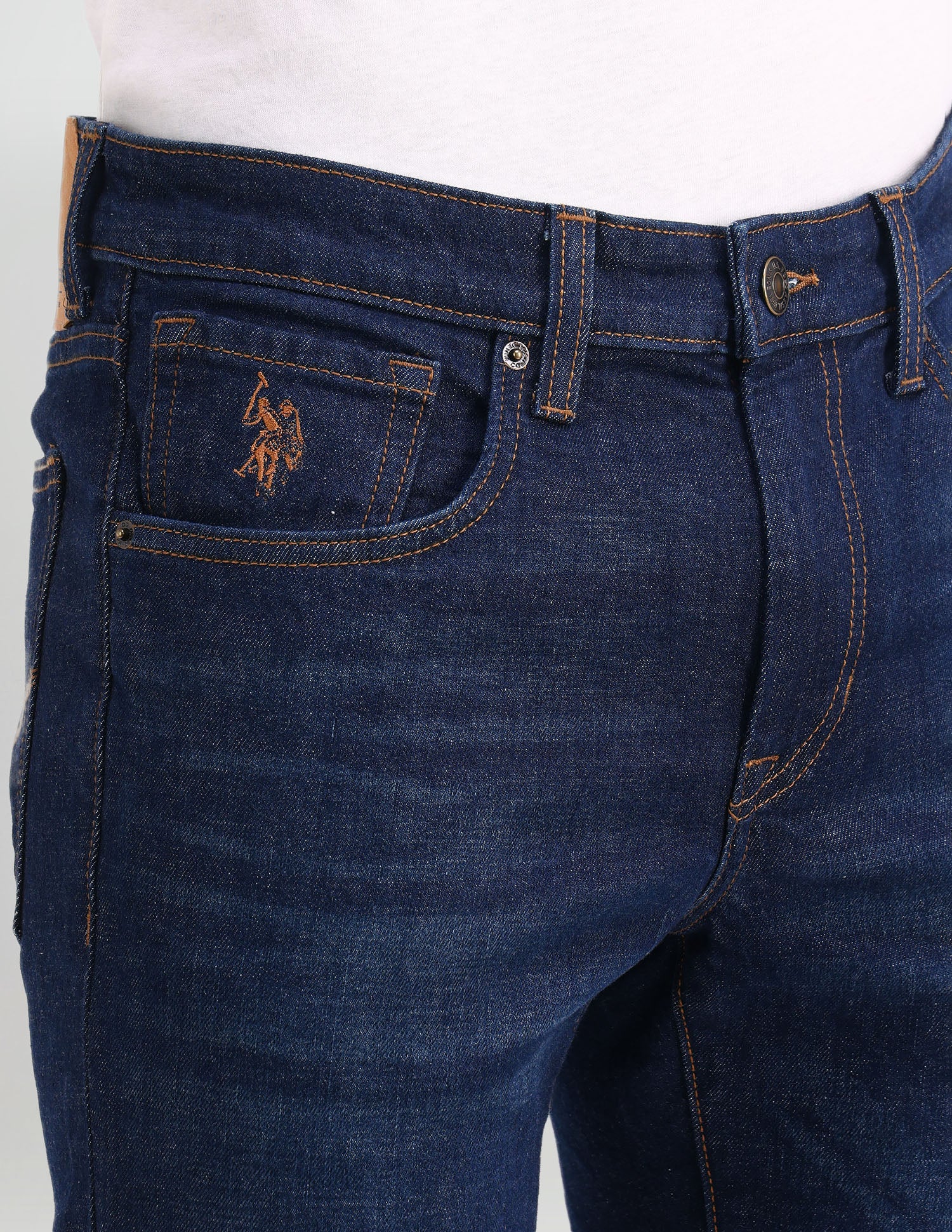Brandon Slim Tapered Fit Blue Jeans - Image 8