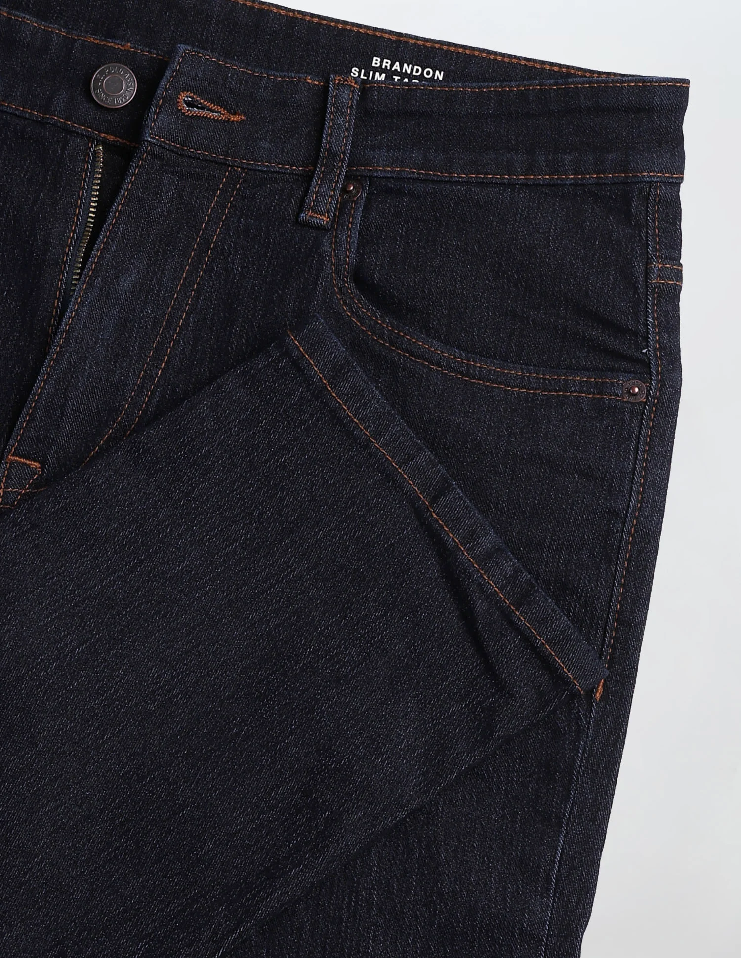 Brandon Slim Tapered Fit Blue Jeans - Image 2