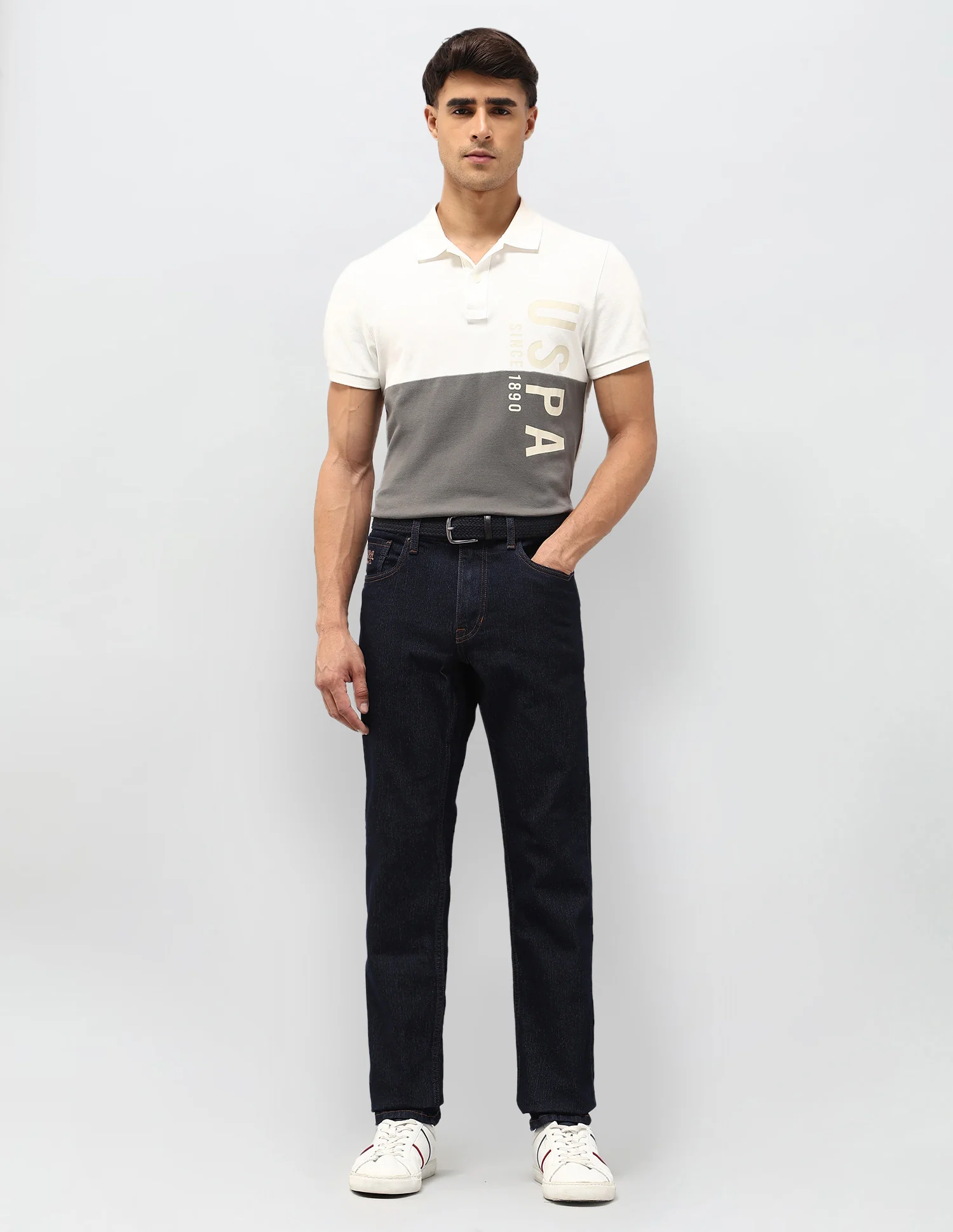 Brandon Slim Tapered Fit Blue Jeans - Image 3