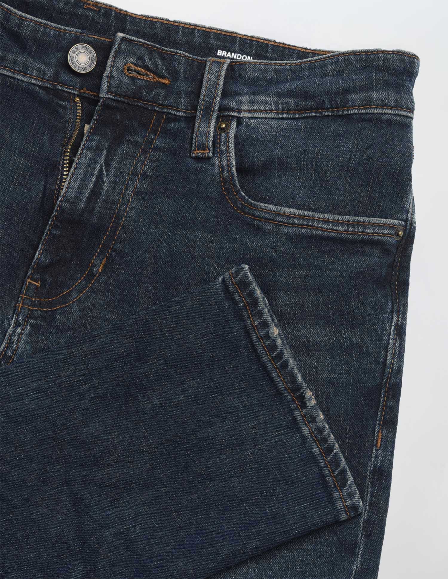 Brandon Slim Tapered Fit Blue Jeans - Image 2