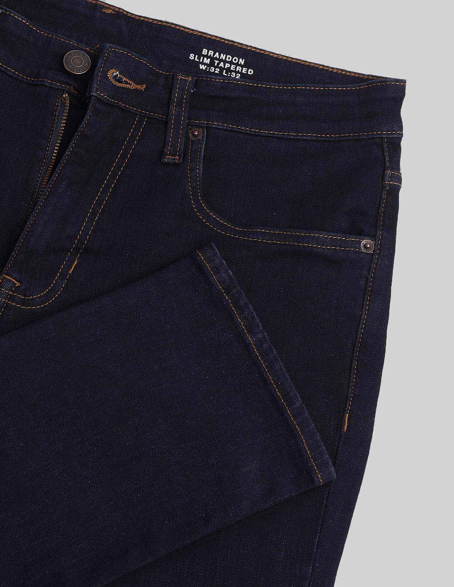 Brandon Slim Tapered Fit Blue Jeans - Image 2