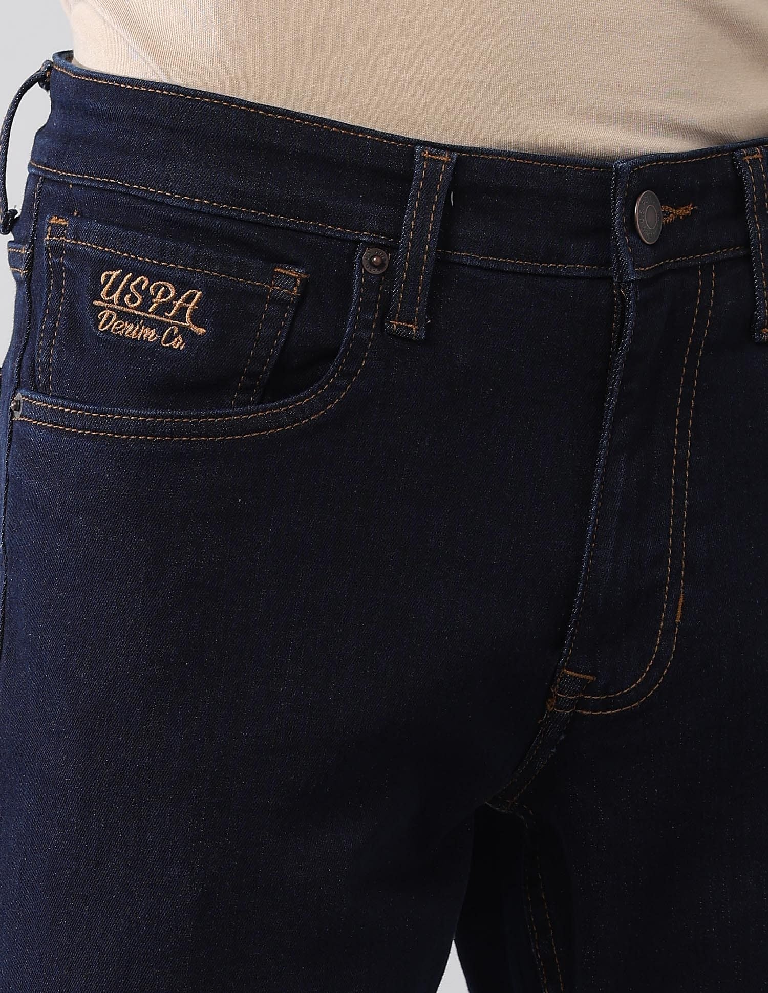 Brandon Slim Tapered Fit Blue Jeans - Image 7