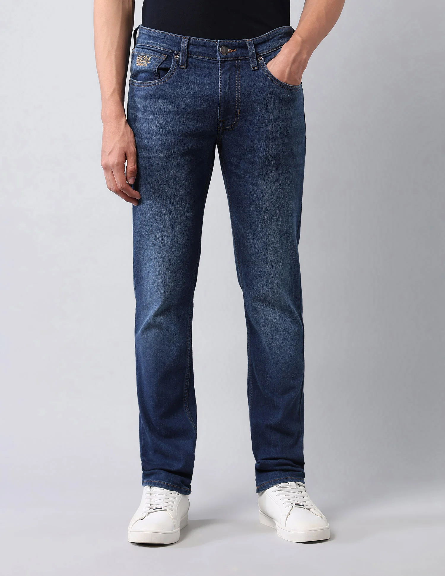 Brandon Slim Tapered Fit Blue Jeans - Image 6
