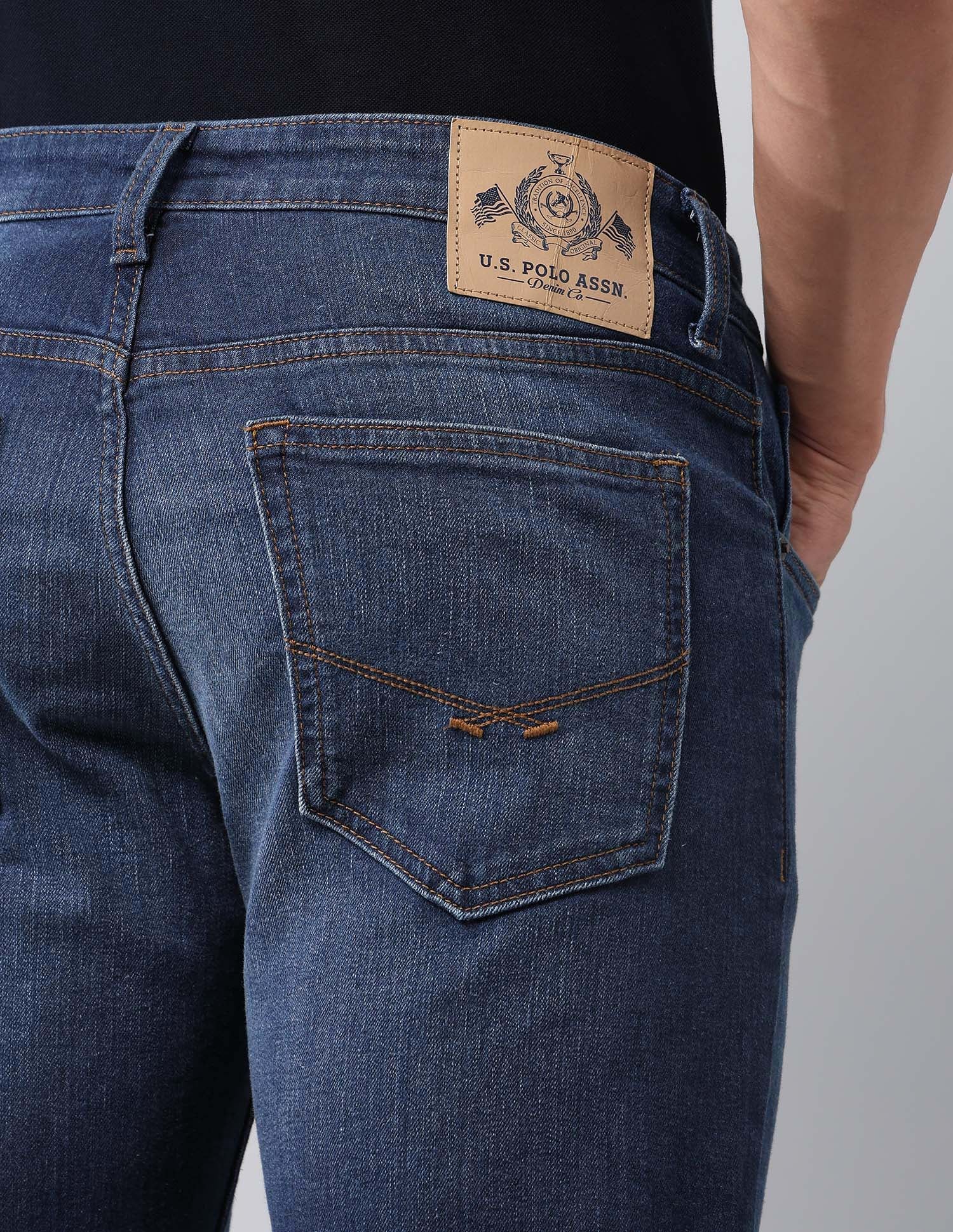 Brandon Slim Tapered Fit Blue Jeans - Image 8