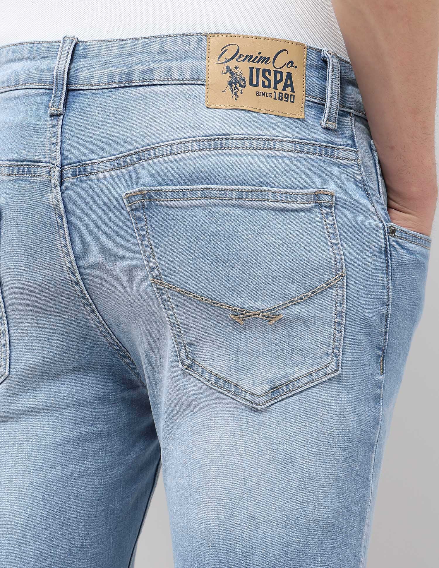 Brandon Slim Tapered Fit Blue Jeans - Image 8