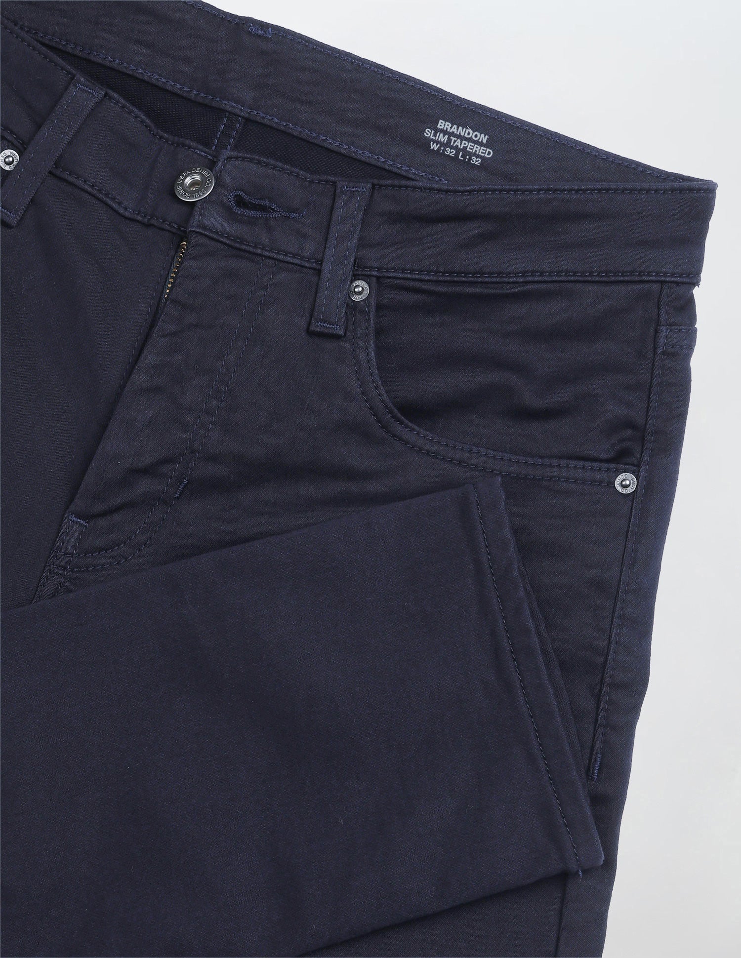 Brandon Slim Tapered Fit Blue Jeans - Image 2