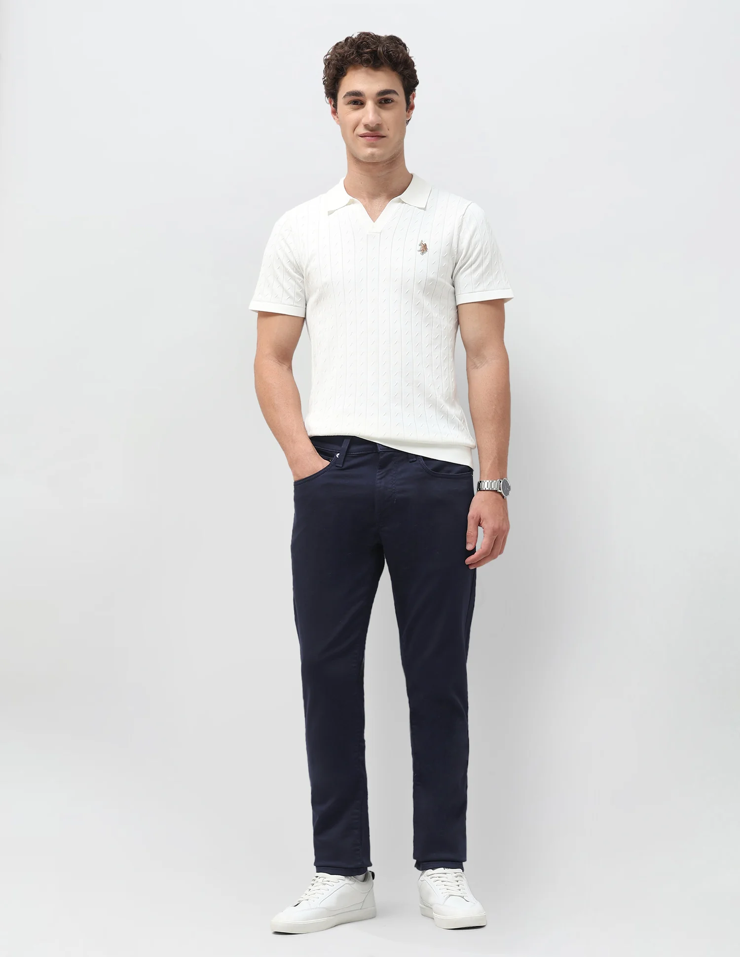 Brandon Slim Tapered Fit Blue Jeans - Image 3