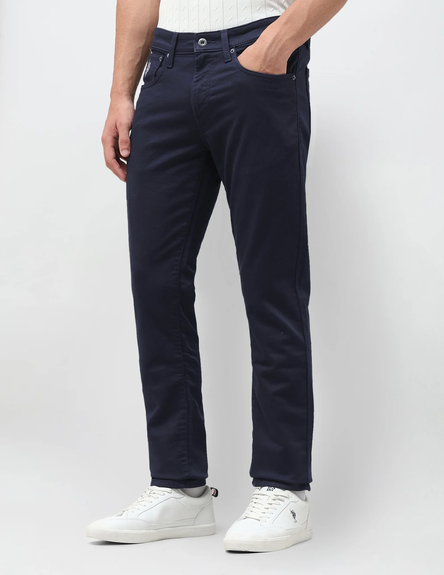 Brandon Slim Tapered Fit Blue Jeans - Image 4