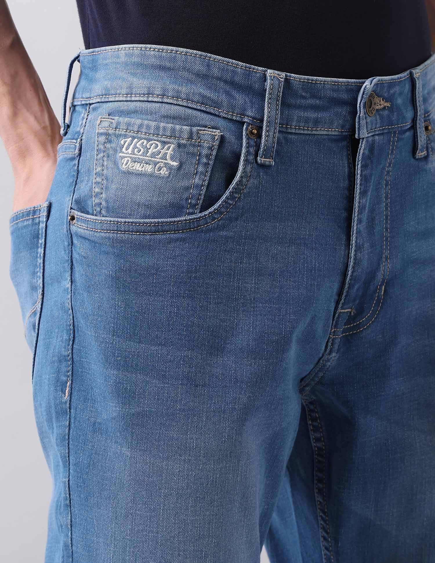 Brandon Slim Tapered Fit Blue Jeans - Image 7