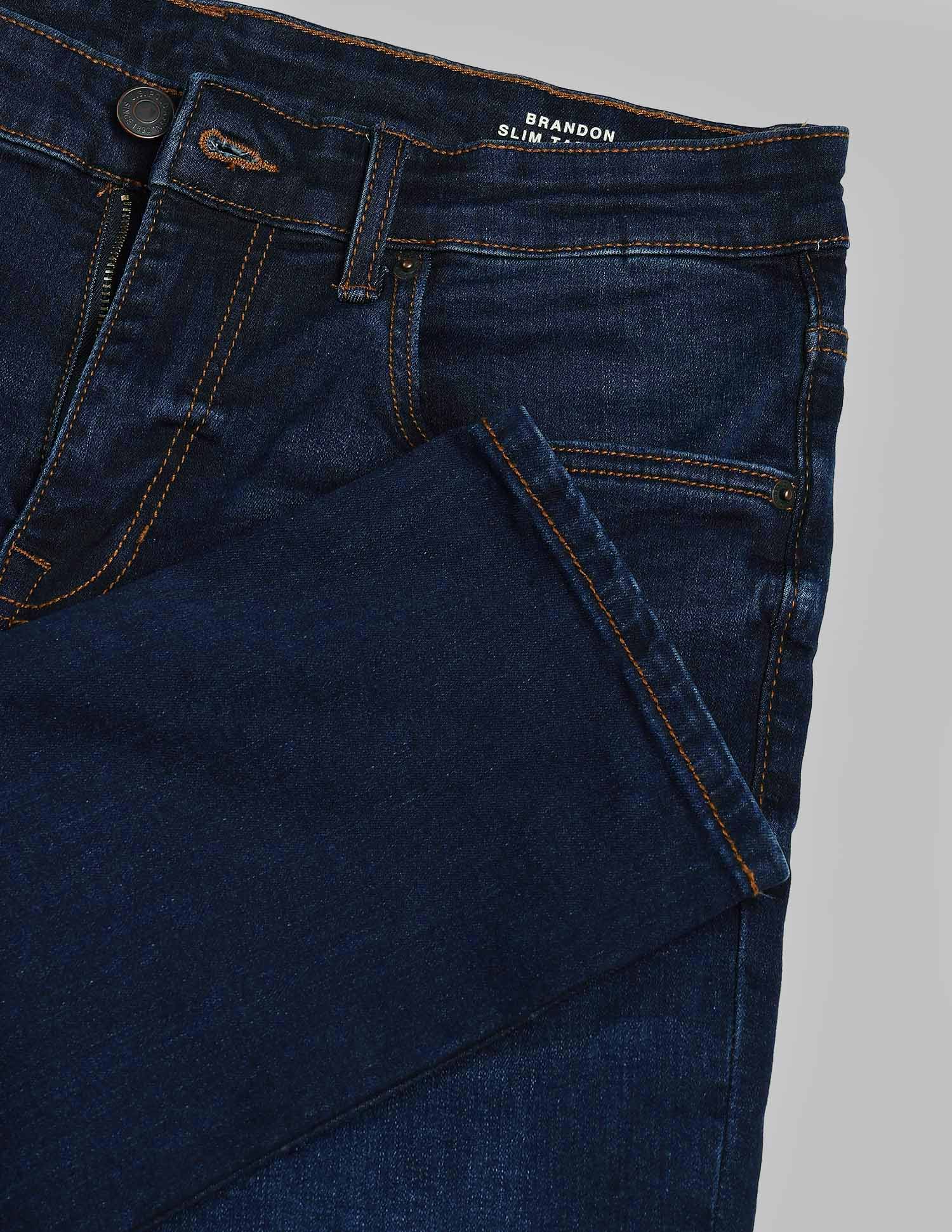 Brandon Slim Tapered Fit Blue Jeans - Image 2