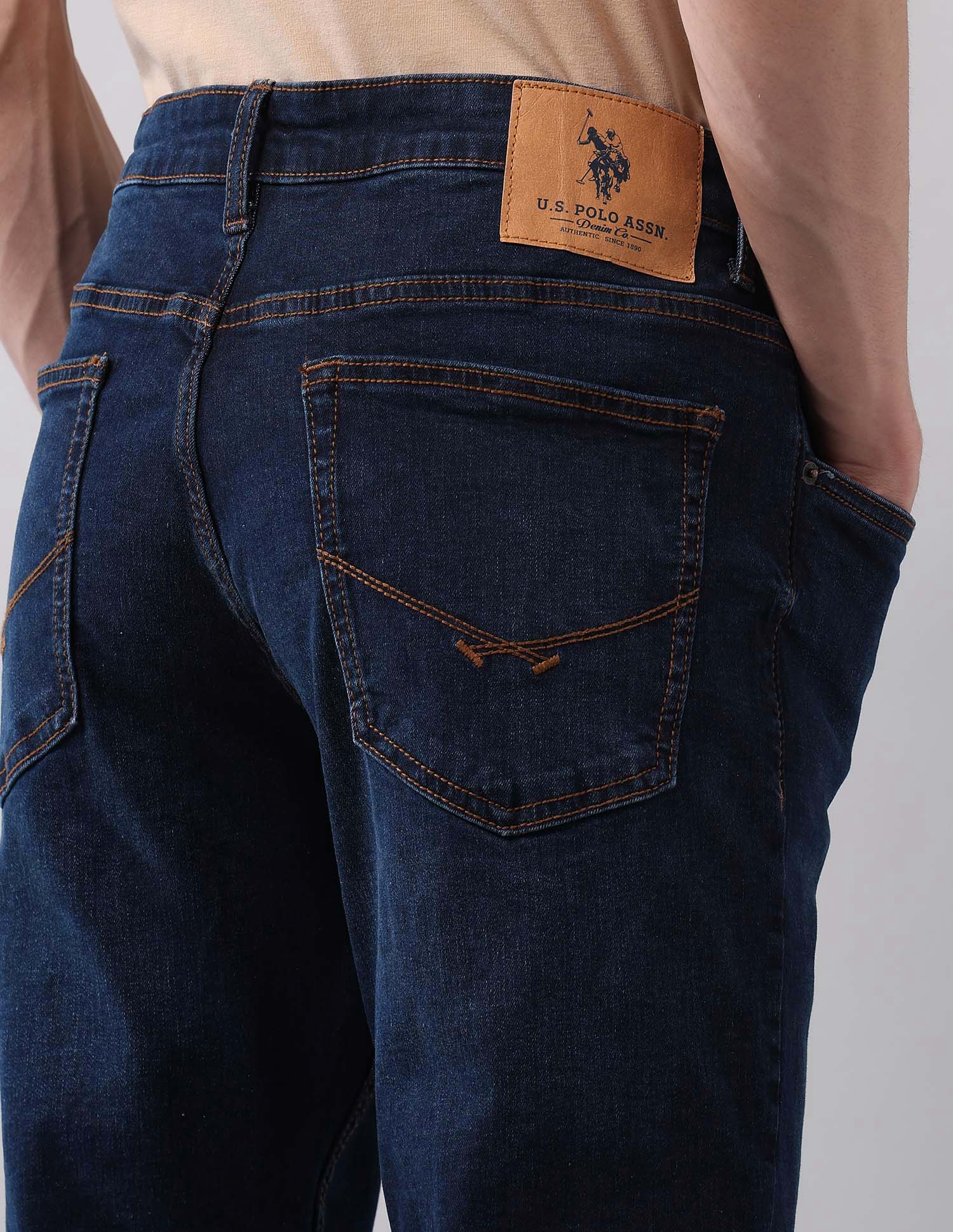 Brandon Slim Tapered Fit Blue Jeans - Image 8