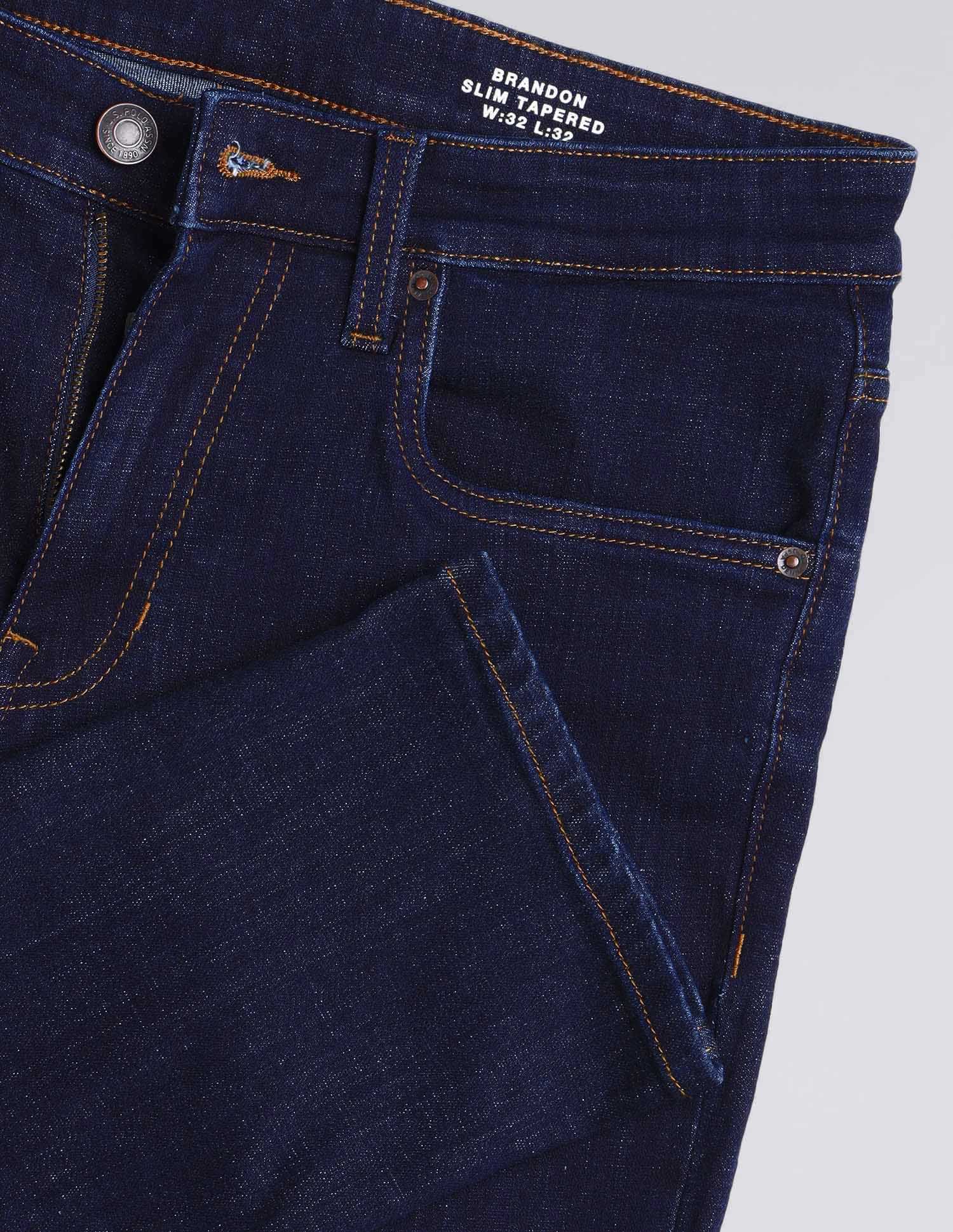 Brandon Slim Tapered Fit Blue Jeans - Image 2