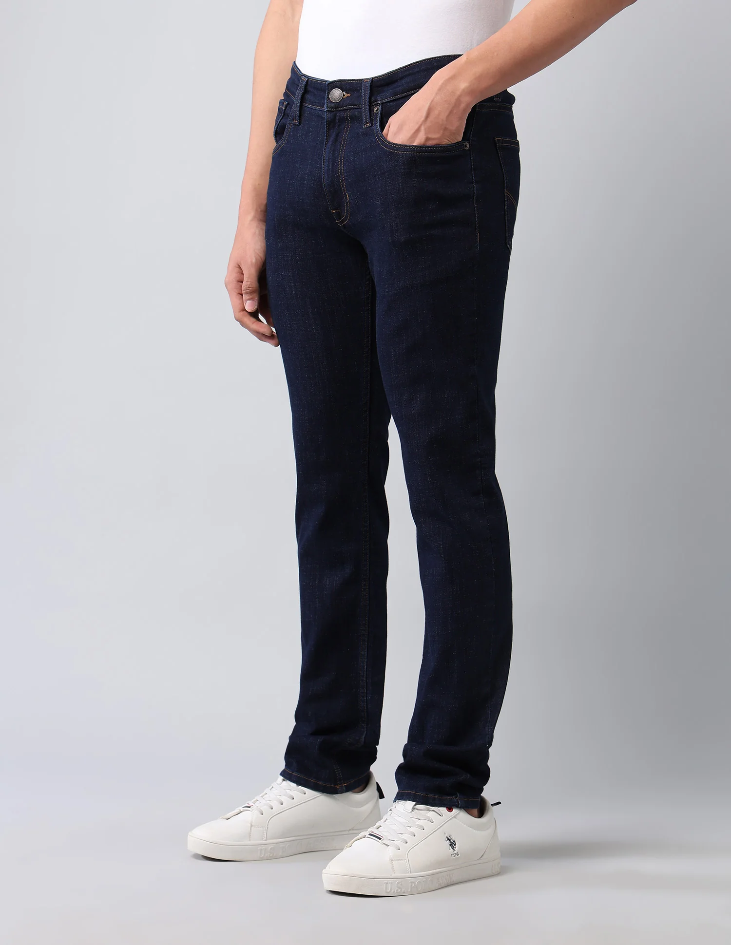 Brandon Slim Tapered Fit Blue Jeans - Image 4