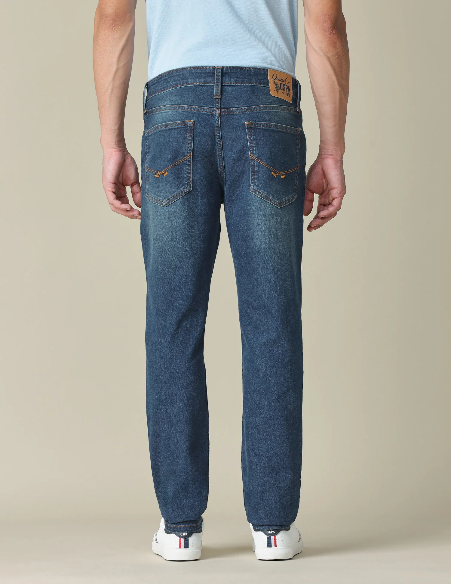 Brandon Slim Tapered Fit Blue Jeans - Image 5