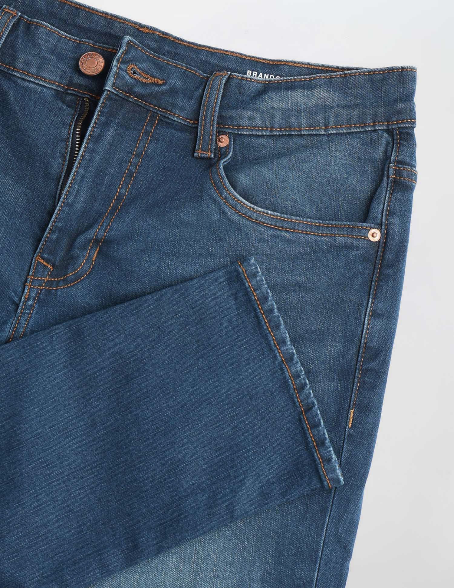 Brandon Slim Tapered Fit Blue Jeans - Image 2