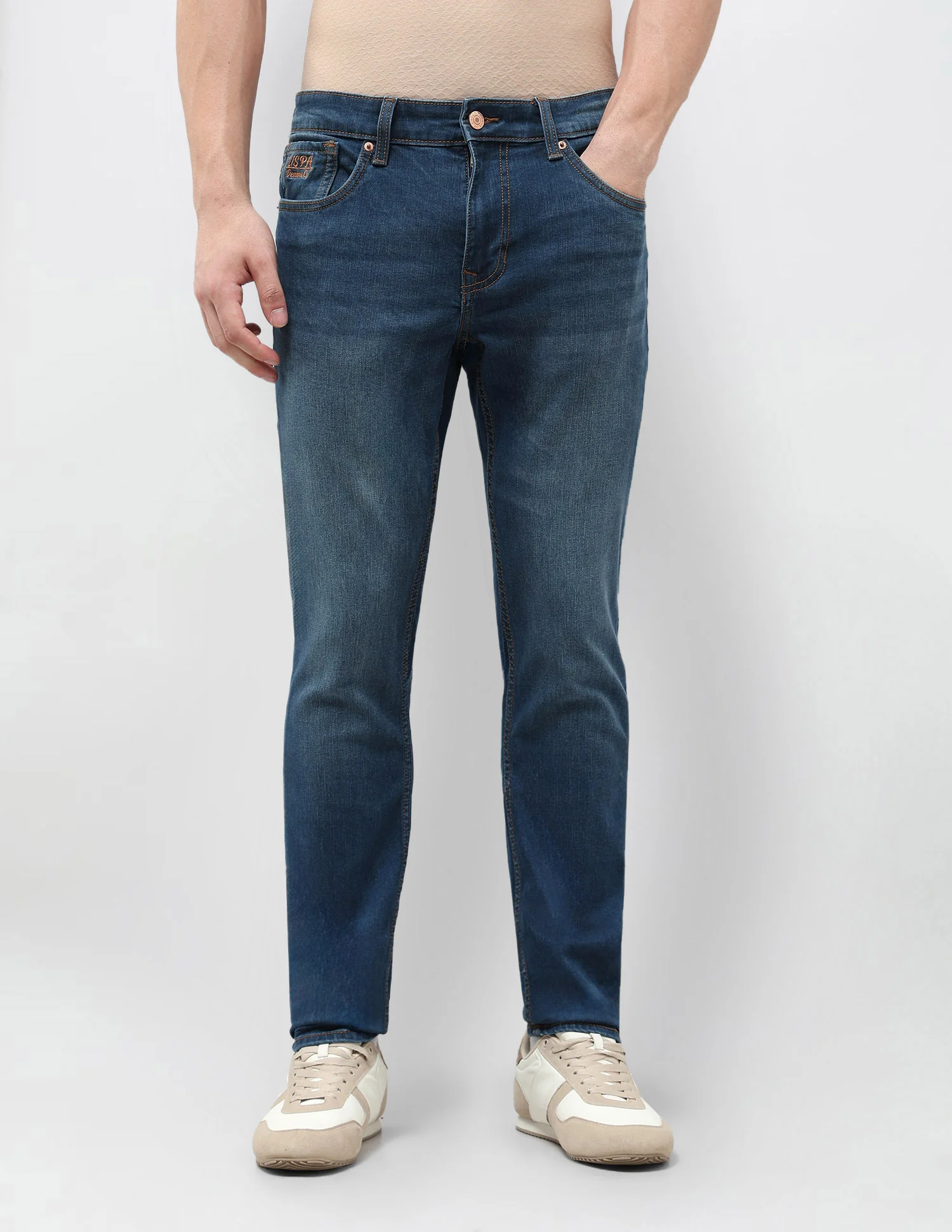 Brandon Slim Tapered Fit Blue Jeans - Image 6