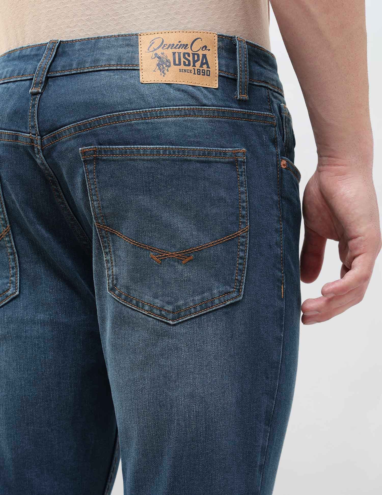 Brandon Slim Tapered Fit Blue Jeans - Image 8