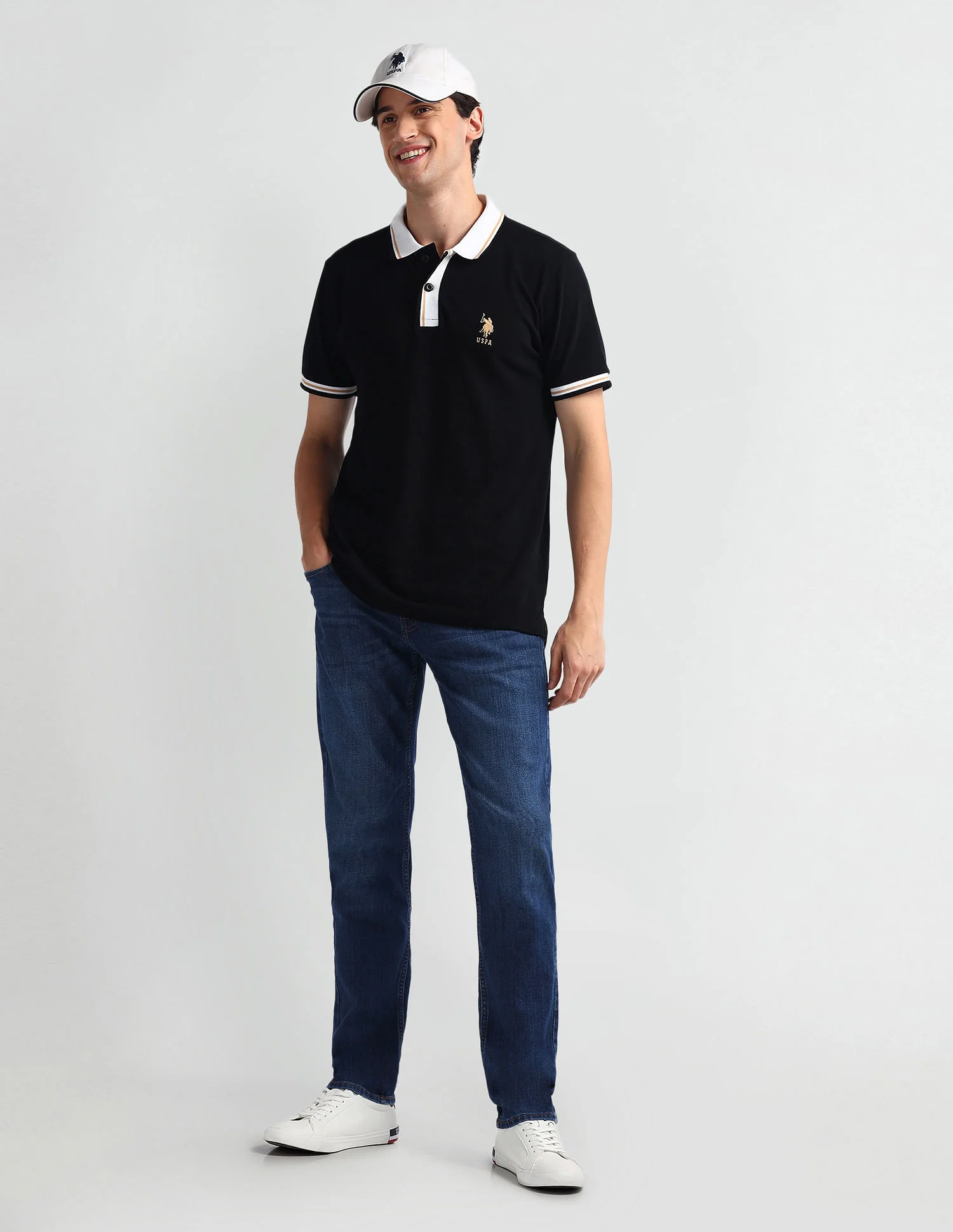 Brandon Slim Tapered Fit Blue Jeans - Image 3