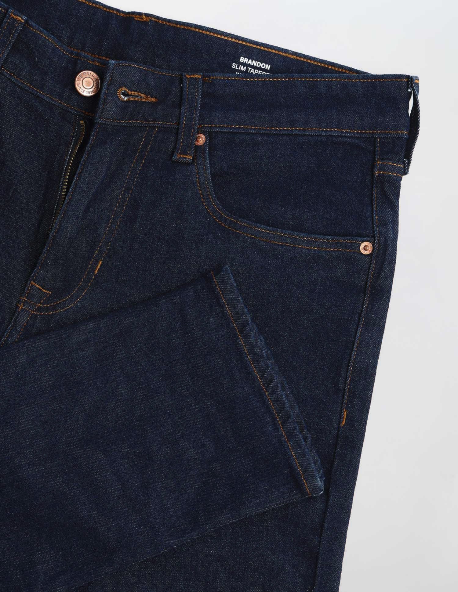 Brandon Slim Tapered Fit Blue Jeans - Image 2