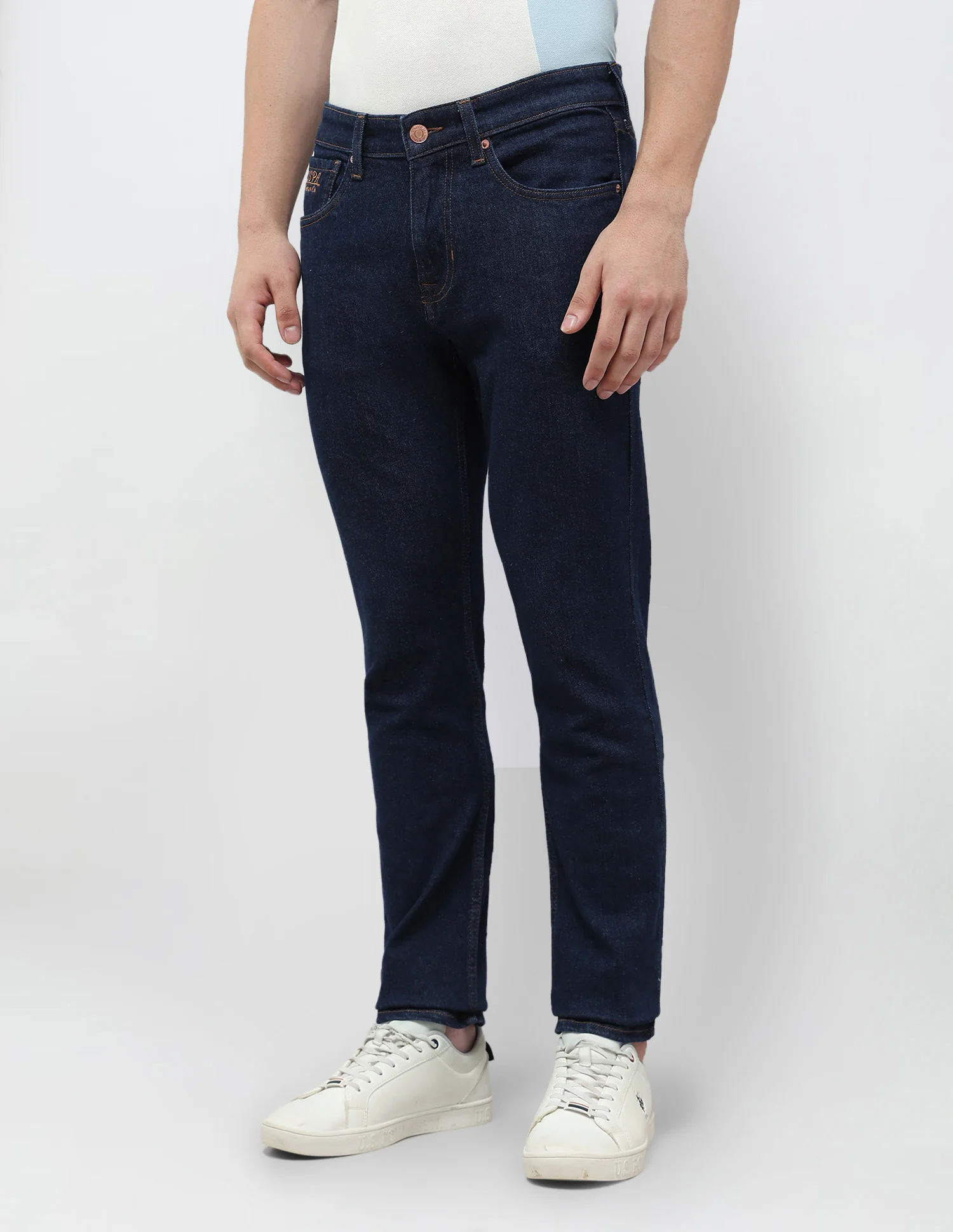 Brandon Slim Tapered Fit Blue Jeans - Image 4