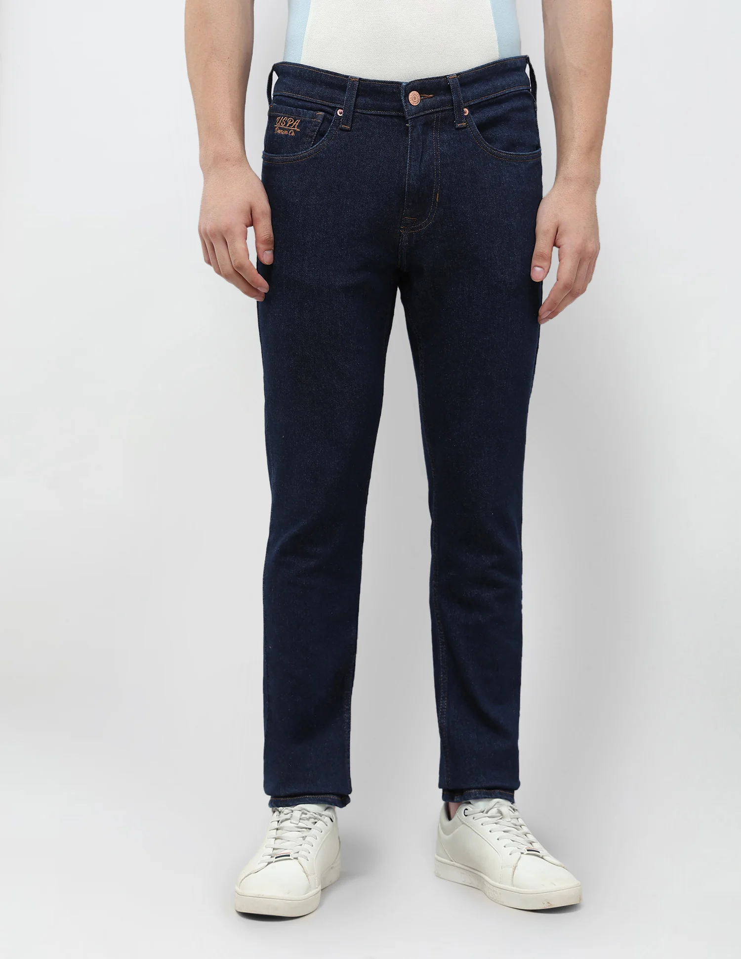 Brandon Slim Tapered Fit Blue Jeans - Image 6