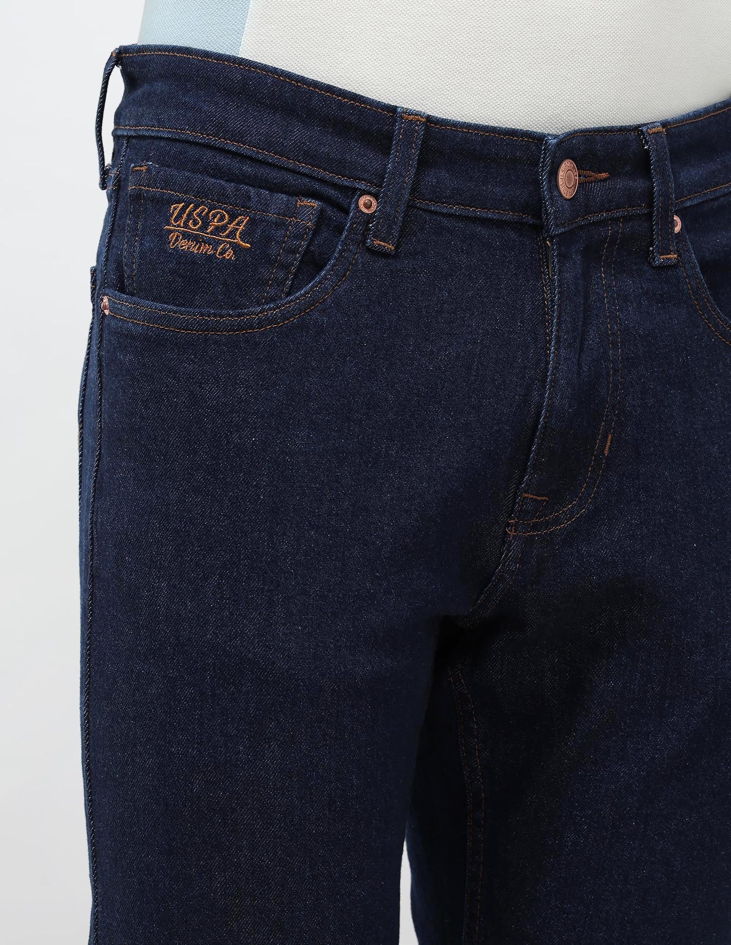 Brandon Slim Tapered Fit Blue Jeans - Image 7