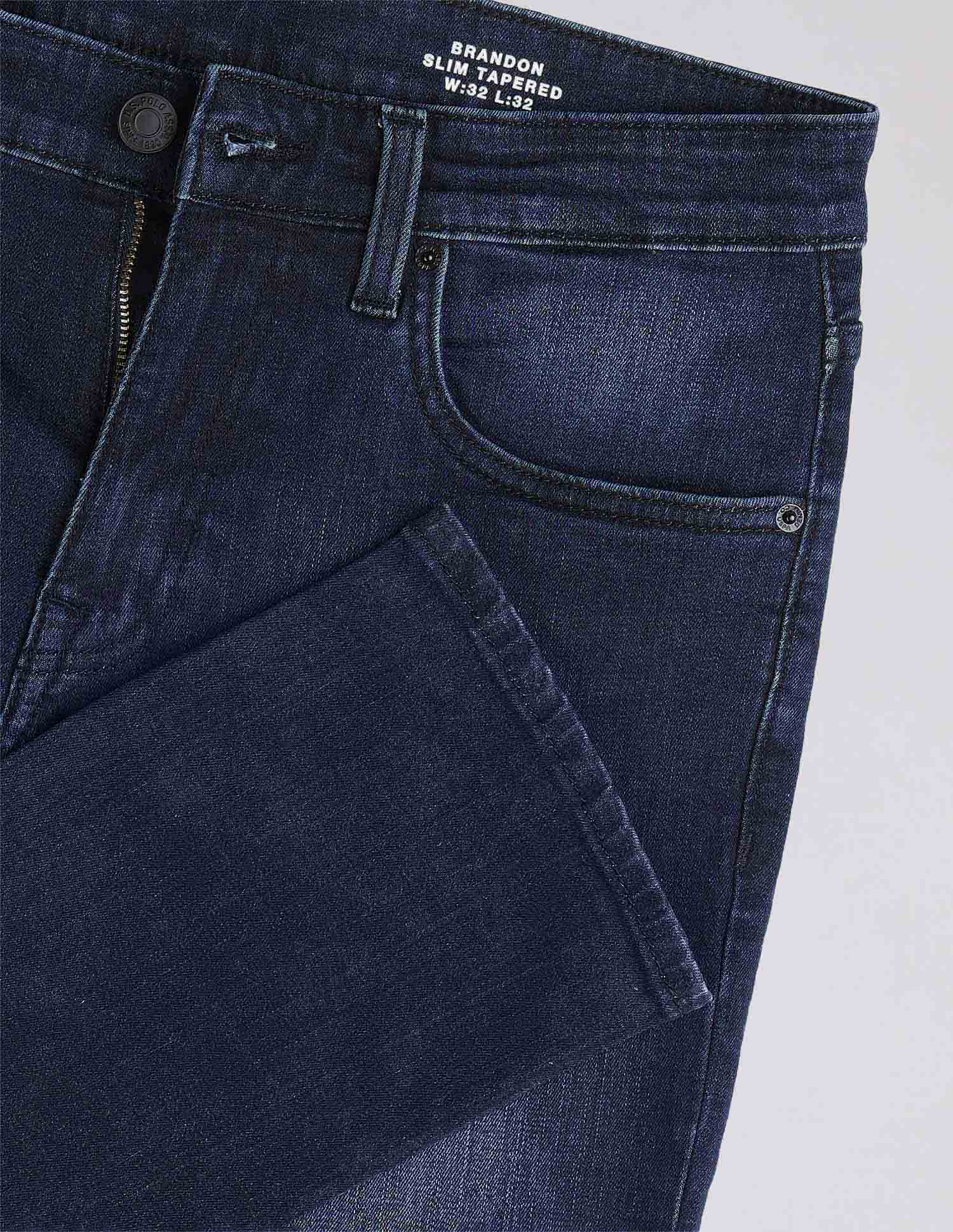 Brandon Slim Tapered Fit Blue Jeans - Image 2