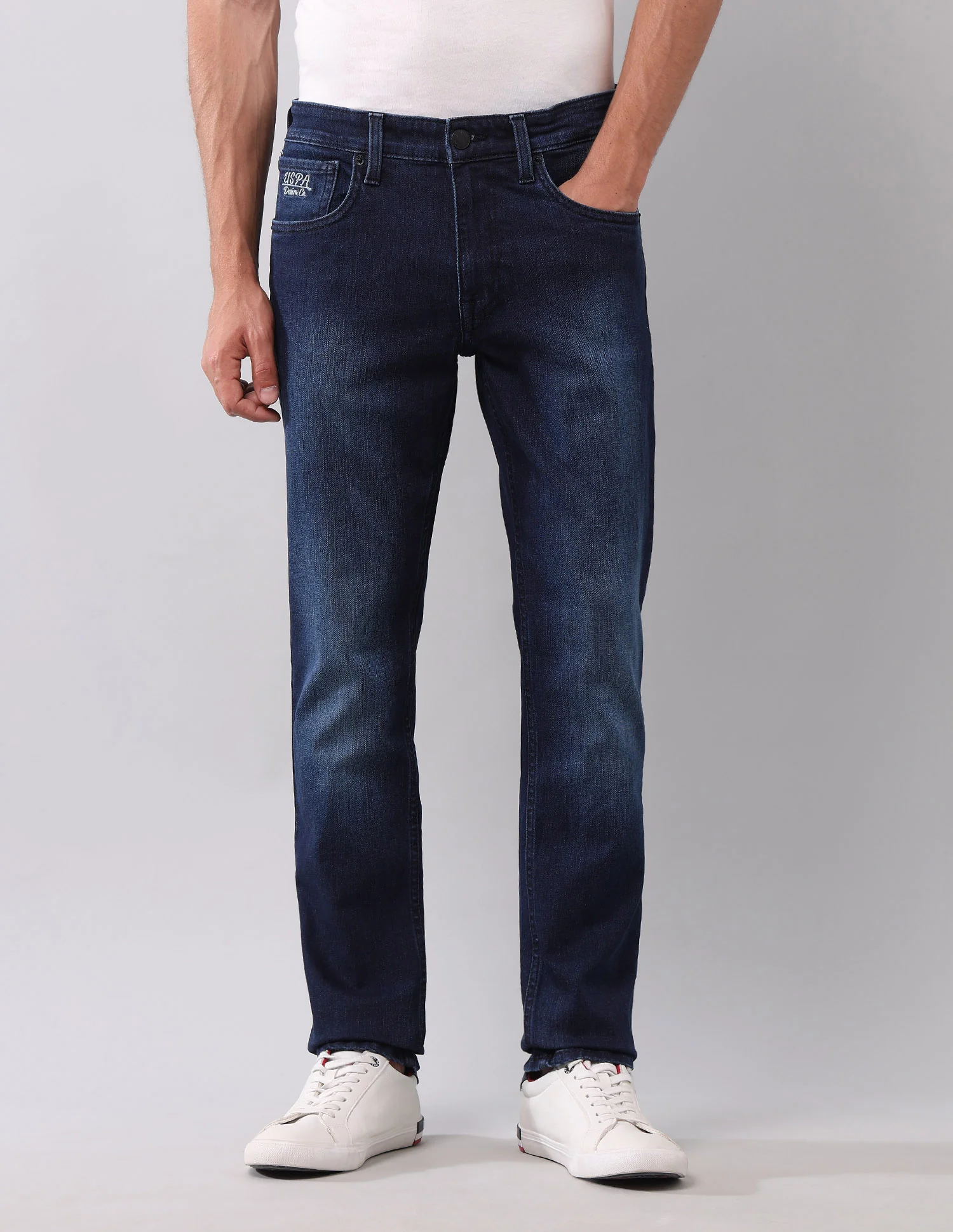 Brandon Slim Tapered Fit Blue Jeans - Image 6