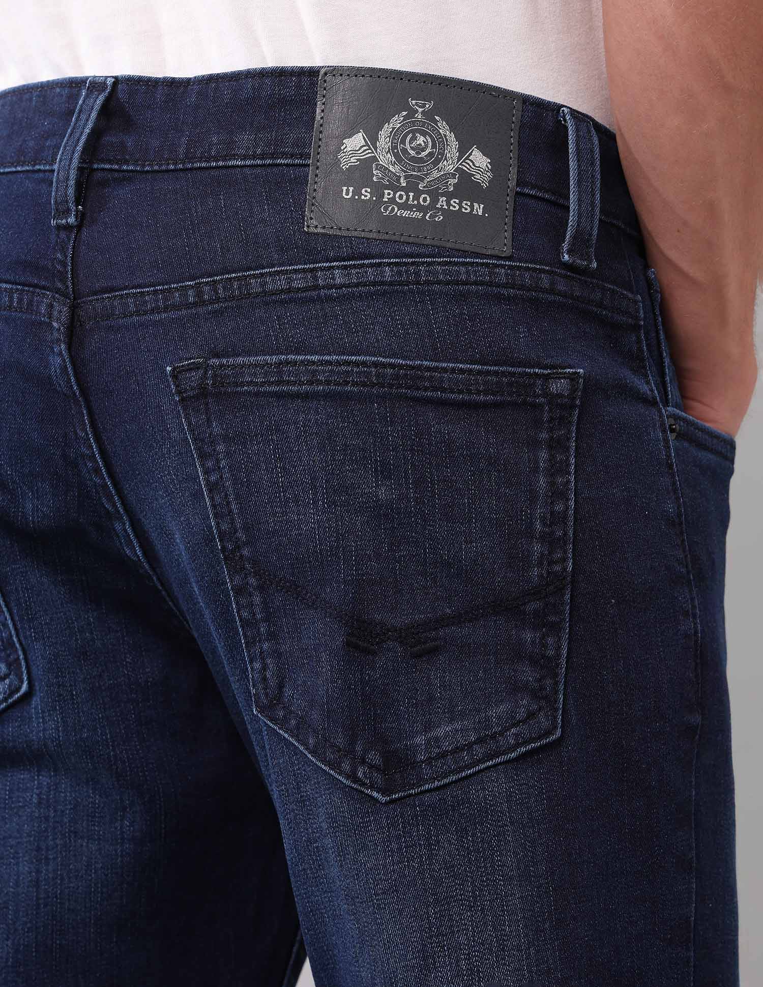 Brandon Slim Tapered Fit Blue Jeans - Image 8